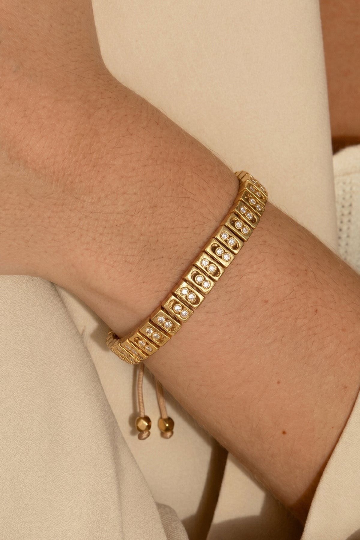 FRNCH Feelings Gold Stone Bileklik