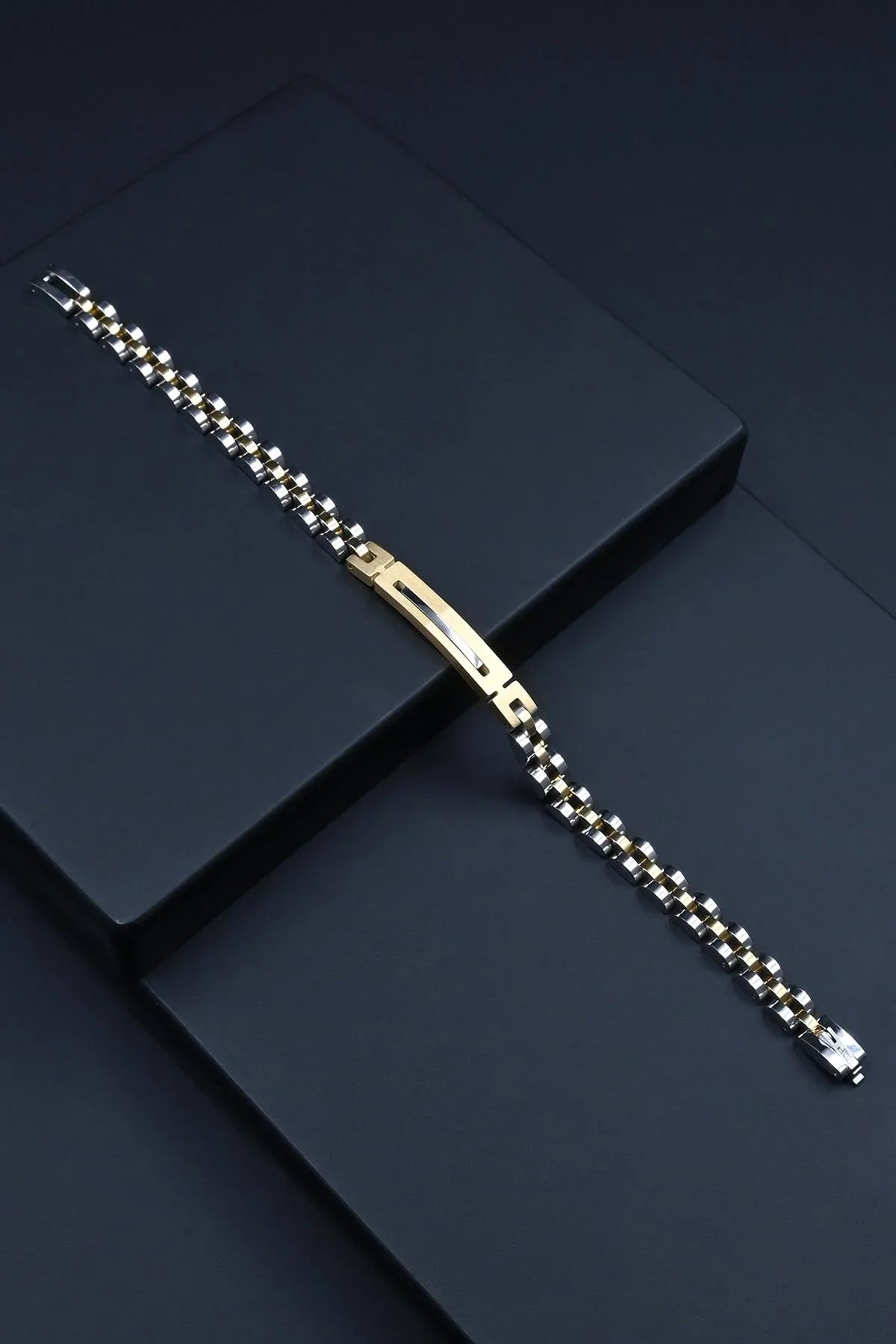 FRNCH 316L Çelik İtalyan Model Altın Renk Erkek Bileklik FRJ12846-3846-AG