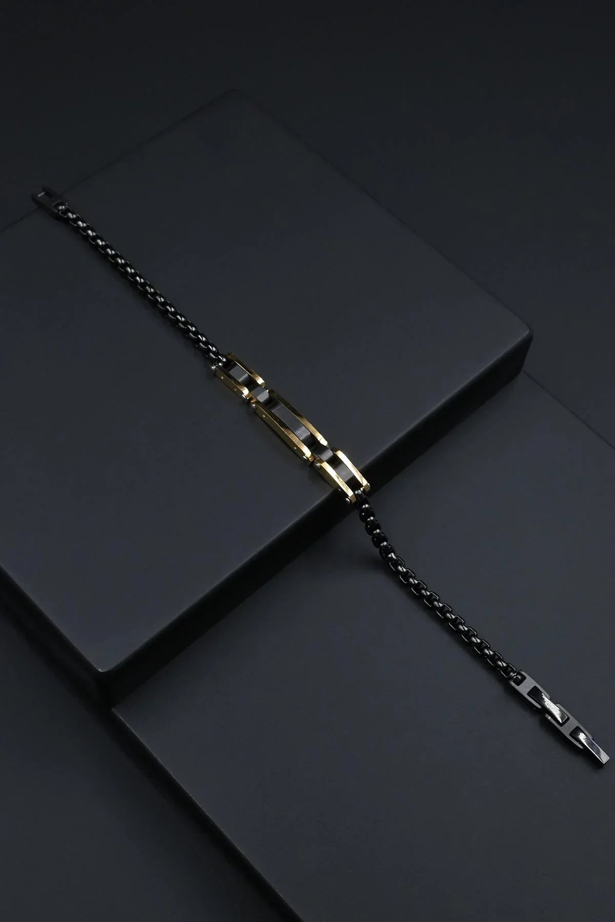 FRNCH 316L Çelik İtalyan Model Altın Renk Erkek Bileklik FRJ12855-3855-B2G