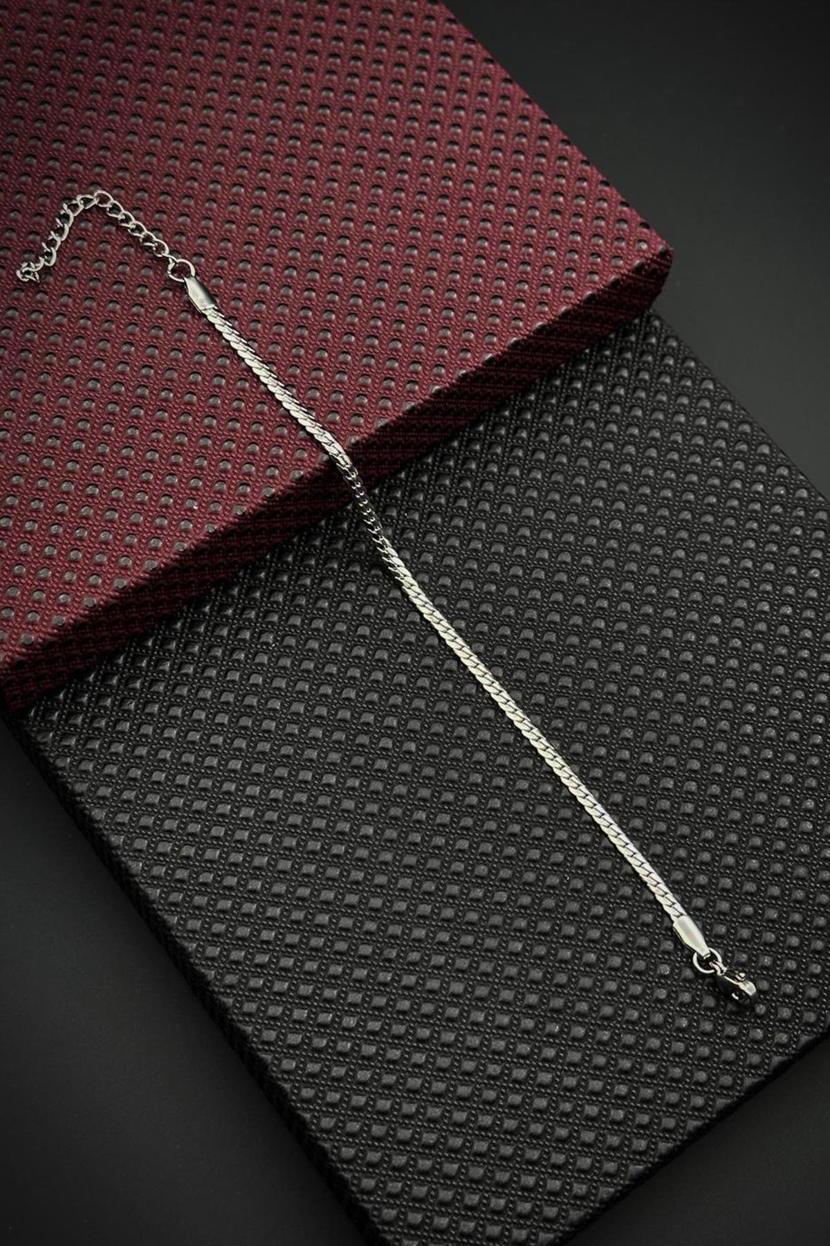 FRNCH 316L Çelik İtalyan Model Gümüş Renk Erkek Bileklik FRJ12685-3685-A