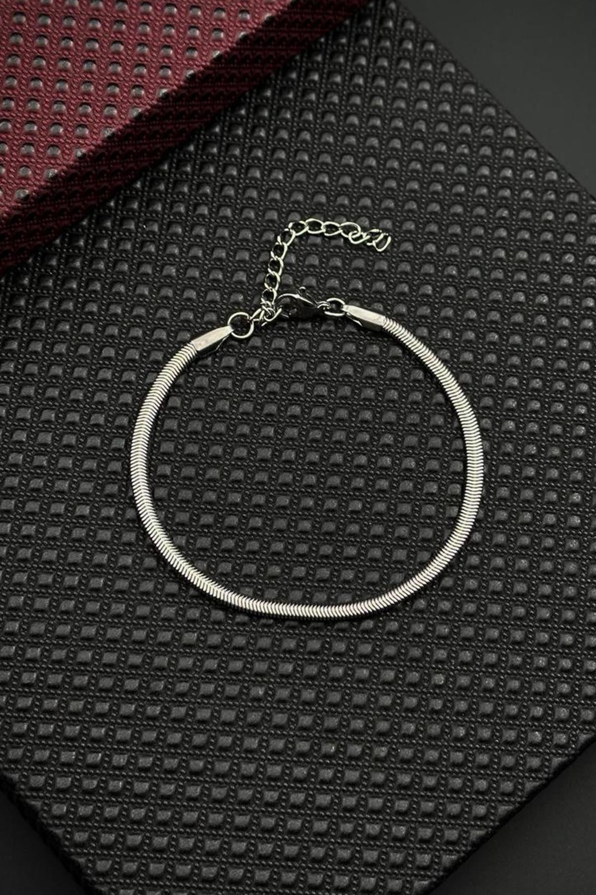 FRNCH 316L Çelik İtalyan Model Gümüş Renk Erkek Bileklik FRJ12686-3686-A