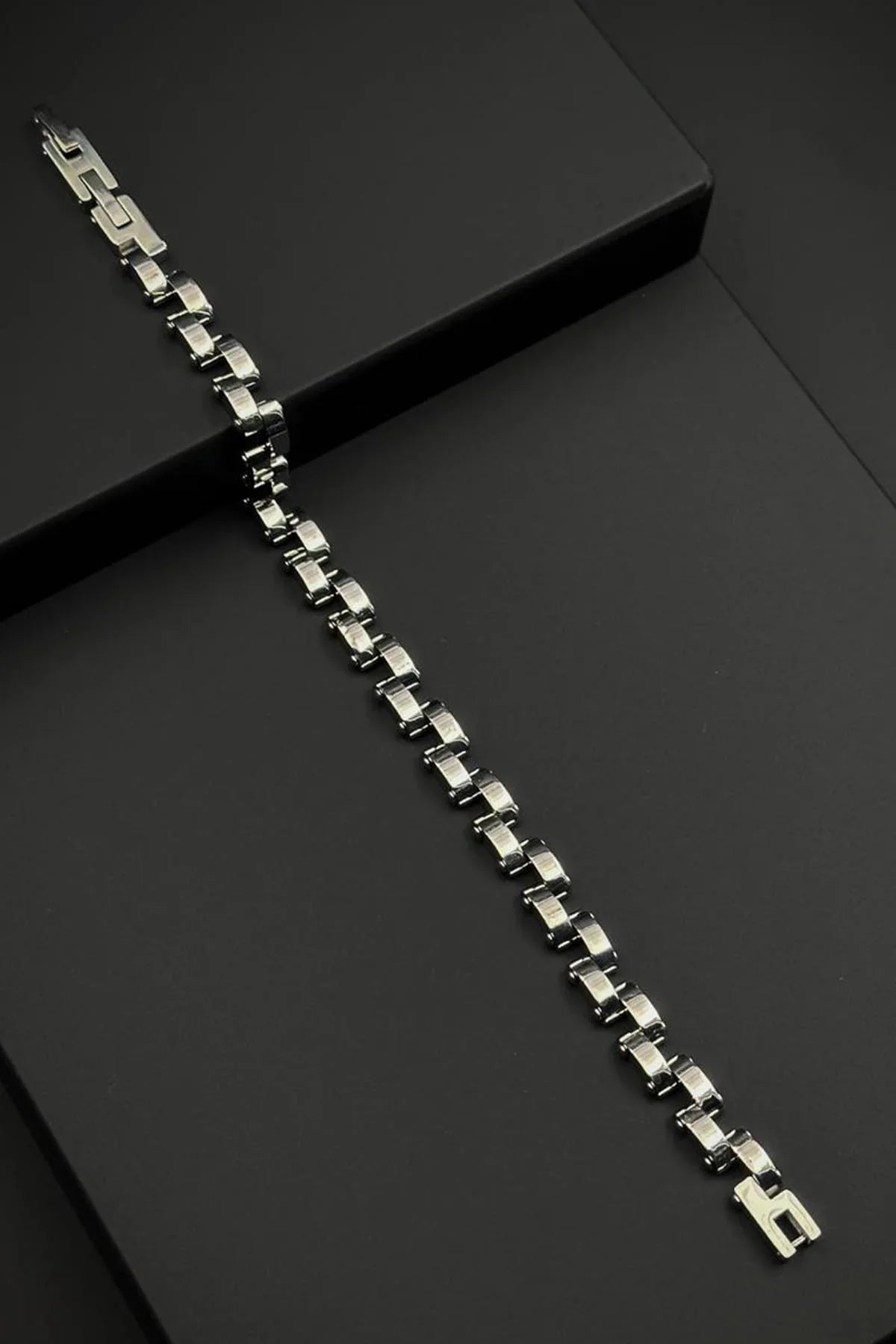 FRNCH 316L Çelik İtalyan Model Gümüş Renk Erkek Bileklik FRJ12800-3800-A