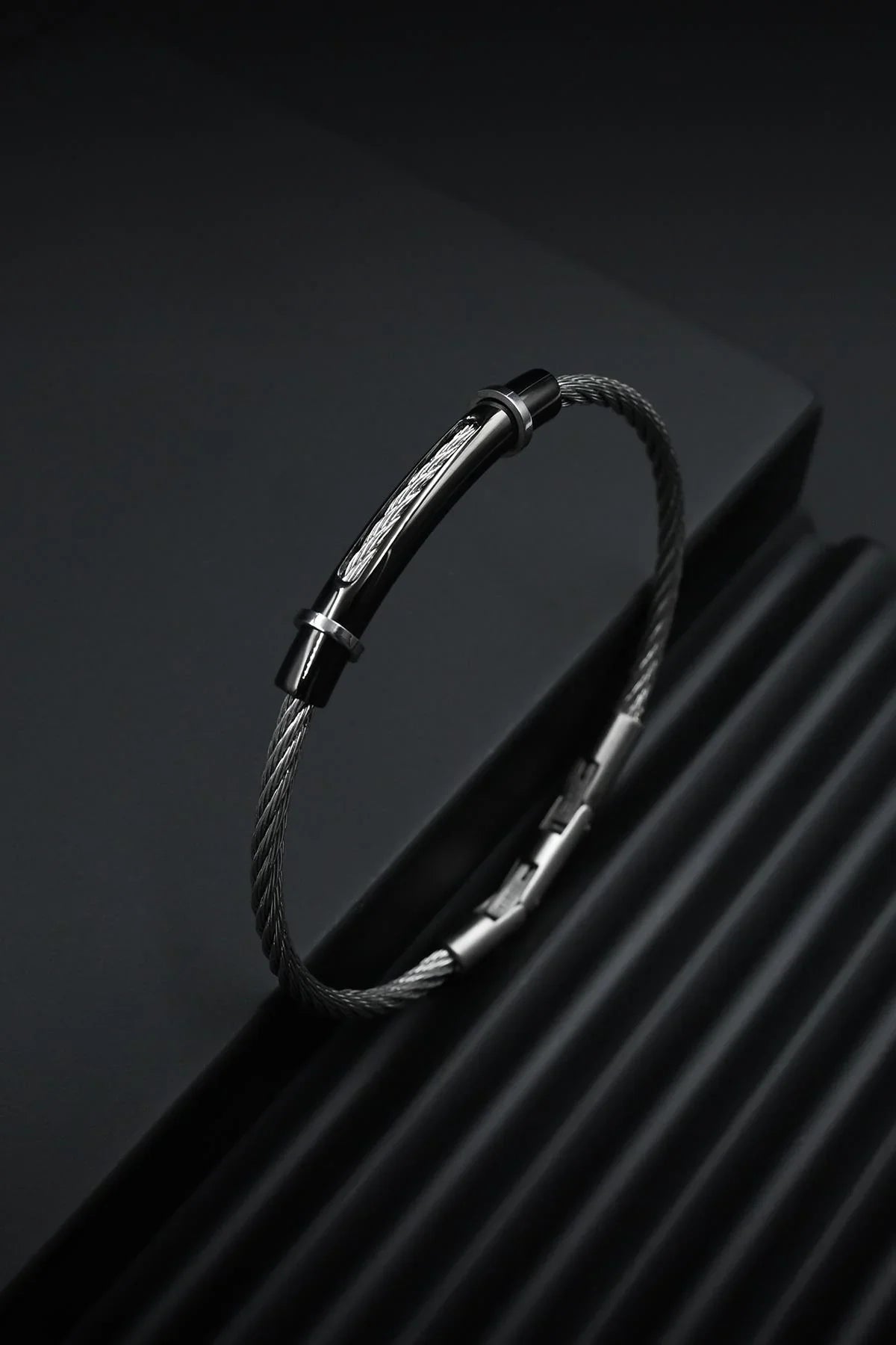 FRNCH 316L Çelik İtalyan Model Gümüş Renk Erkek Bileklik FRJ12834-3834-A