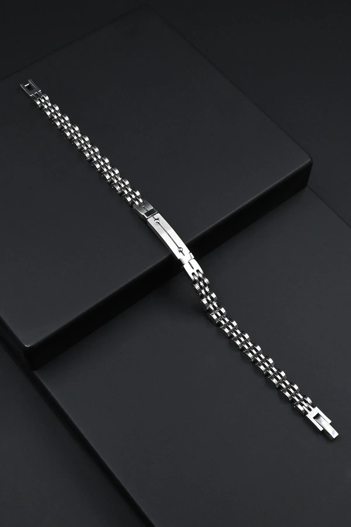 FRNCH 316L Çelik İtalyan Model Gümüş Renk Erkek Bileklik FRJ12845-3845-A