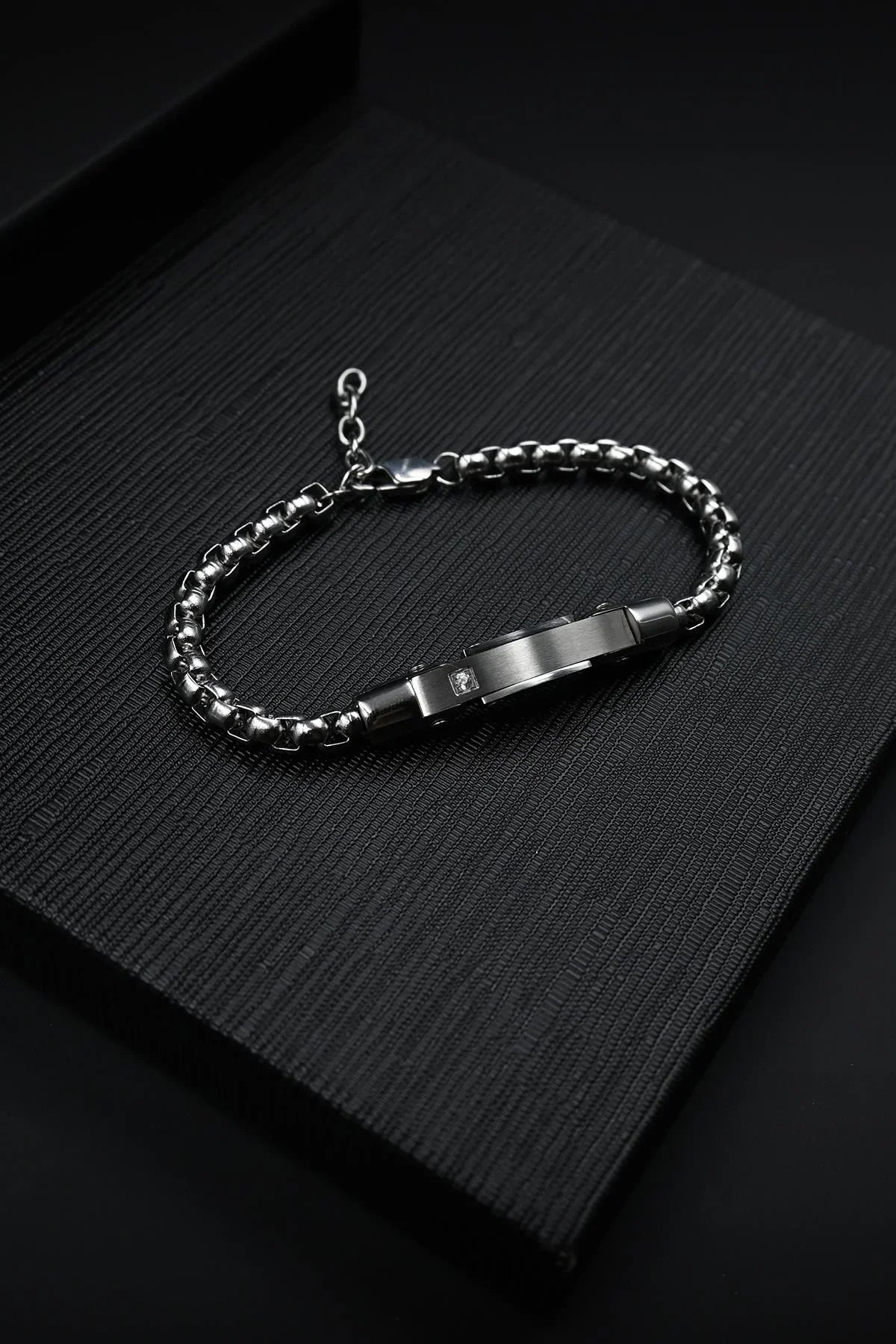 FRNCH 316L Çelik İtalyan Model Gümüş Renk Erkek Bileklik FRJ12867-3867-A