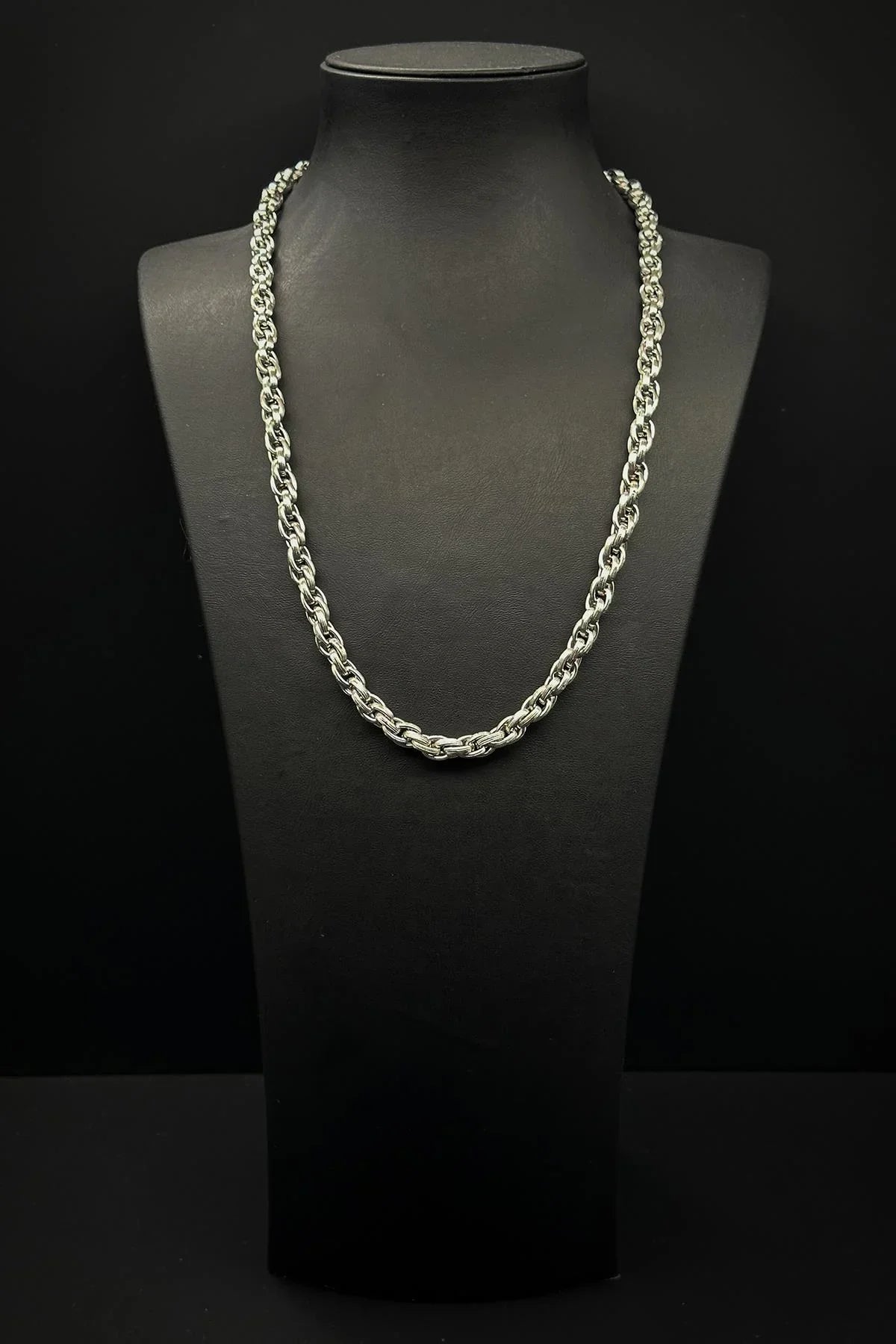 FRNCH 316L Çelik İtalyan Model Gümüş Renk Erkek Kolye FRJ30749-849-A