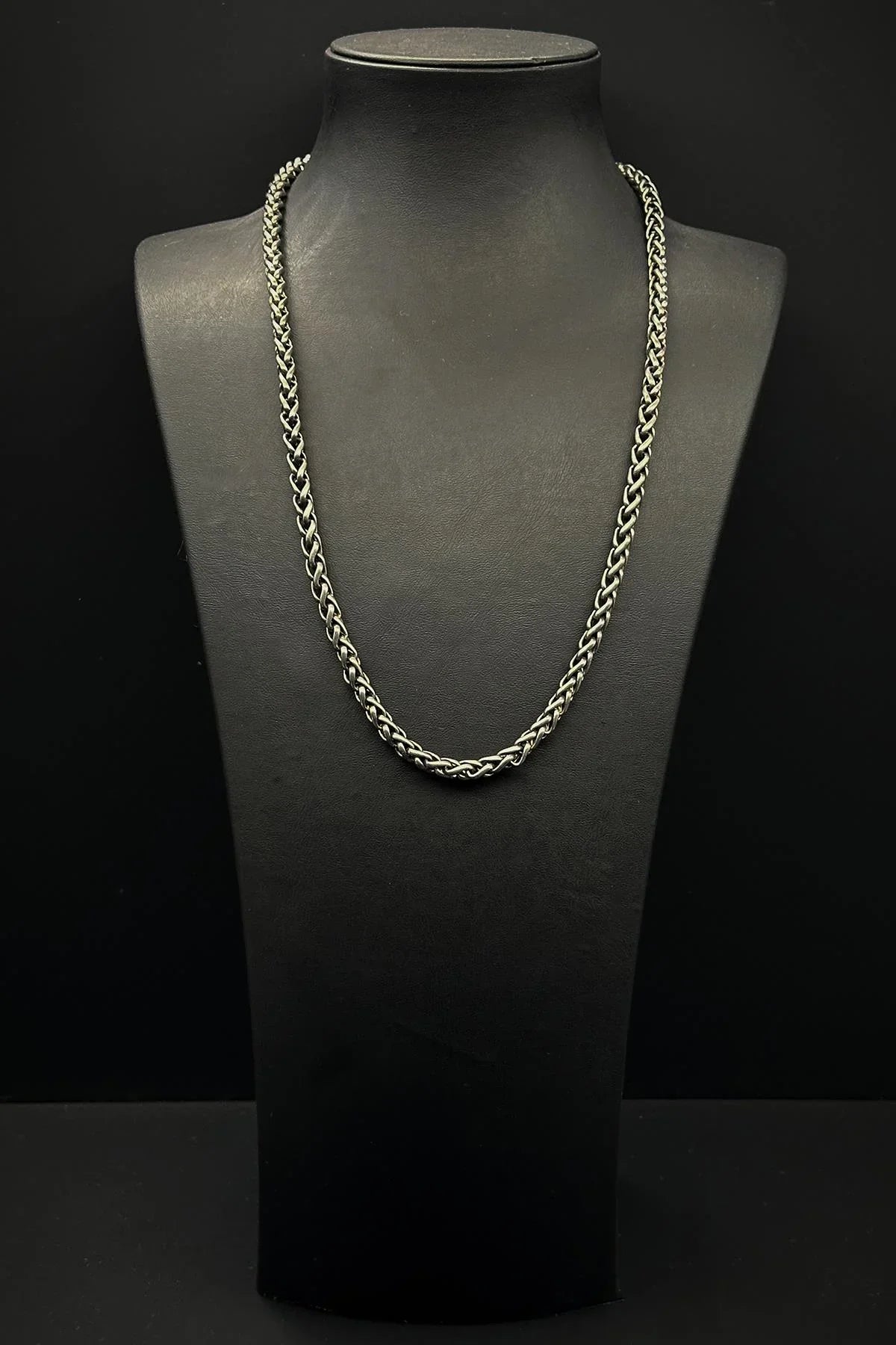 FRNCH 316L Çelik İtalyan Model Gümüş Renk Erkek Kolye FRJ30751-851-A