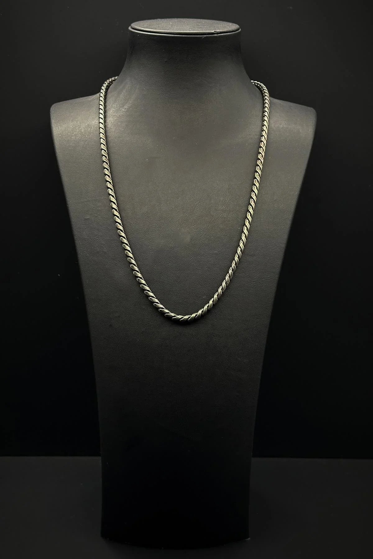 FRNCH 316L Çelik İtalyan Model Gümüş Renk Erkek Kolye FRJ30760-860-A