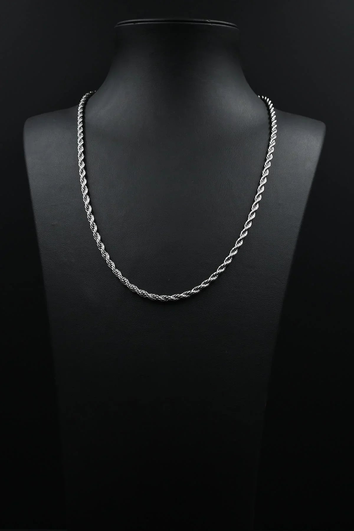 FRNCH 316L Çelik İtalyan Model Gümüş Renk Erkek Kolye FRJ30779-879-A