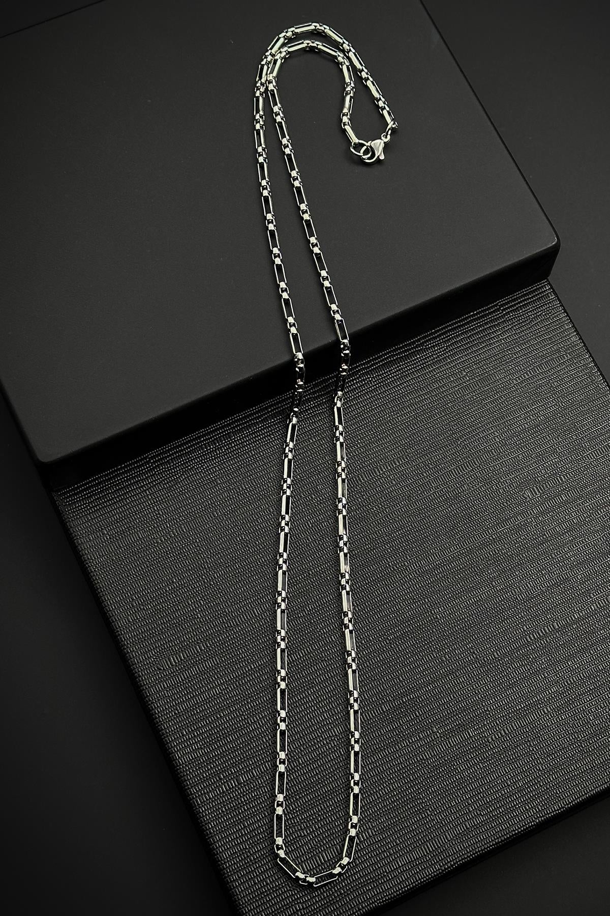 FRNCH 316L Çelik İtalyan Model Gümüş Renk Erkek Kolye FRJ30835-935-A