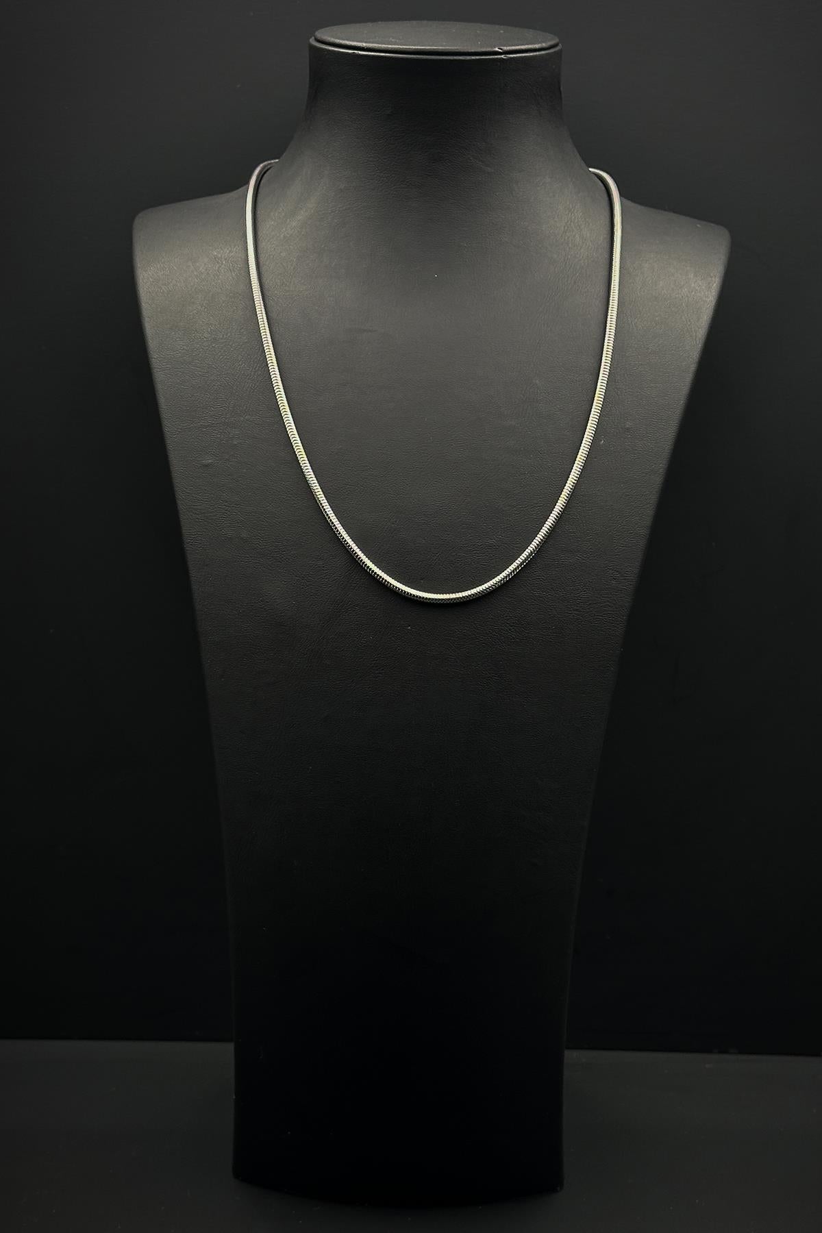 FRNCH 316L Çelik İtalyan Model Gümüş Renk Erkek Kolye FRJ30864-964-A