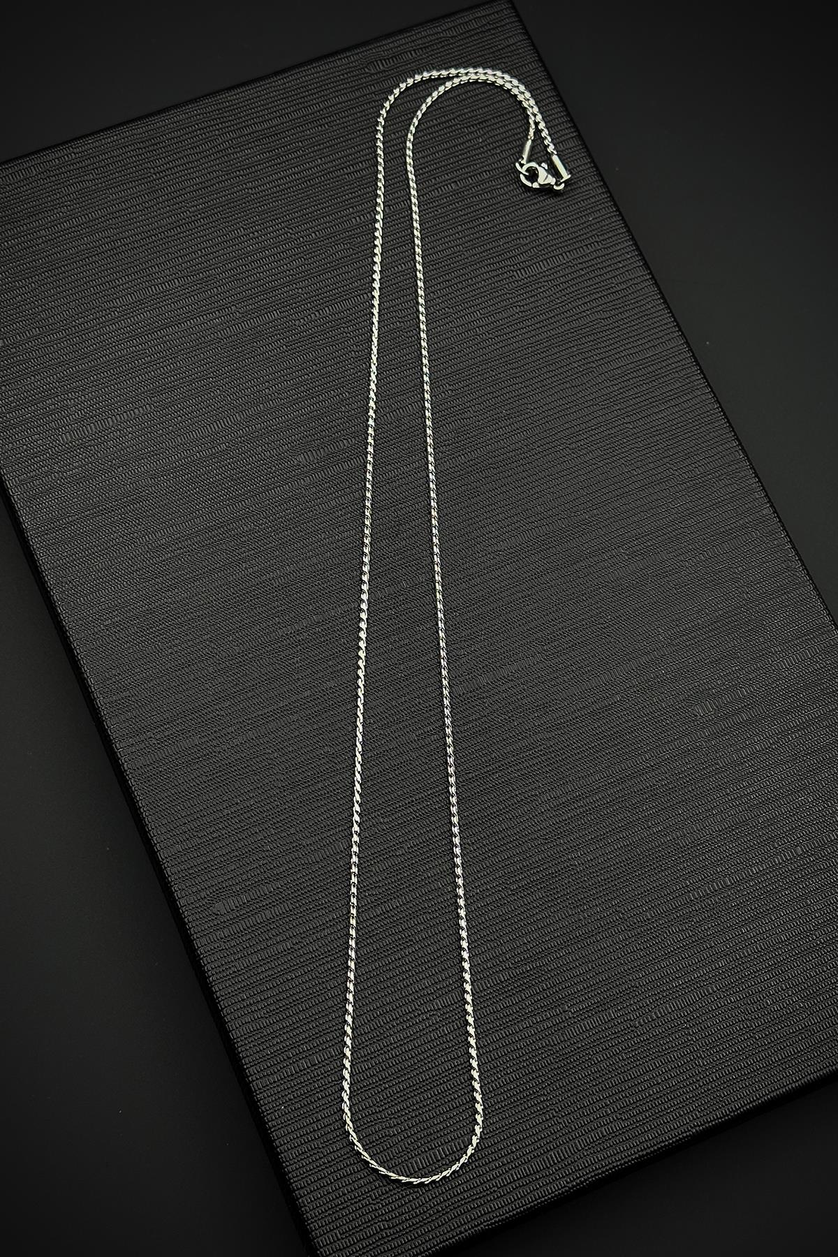 FRNCH 316L Çelik İtalyan Model Gümüş Renk Erkek Kolye FRJ30866-966-A