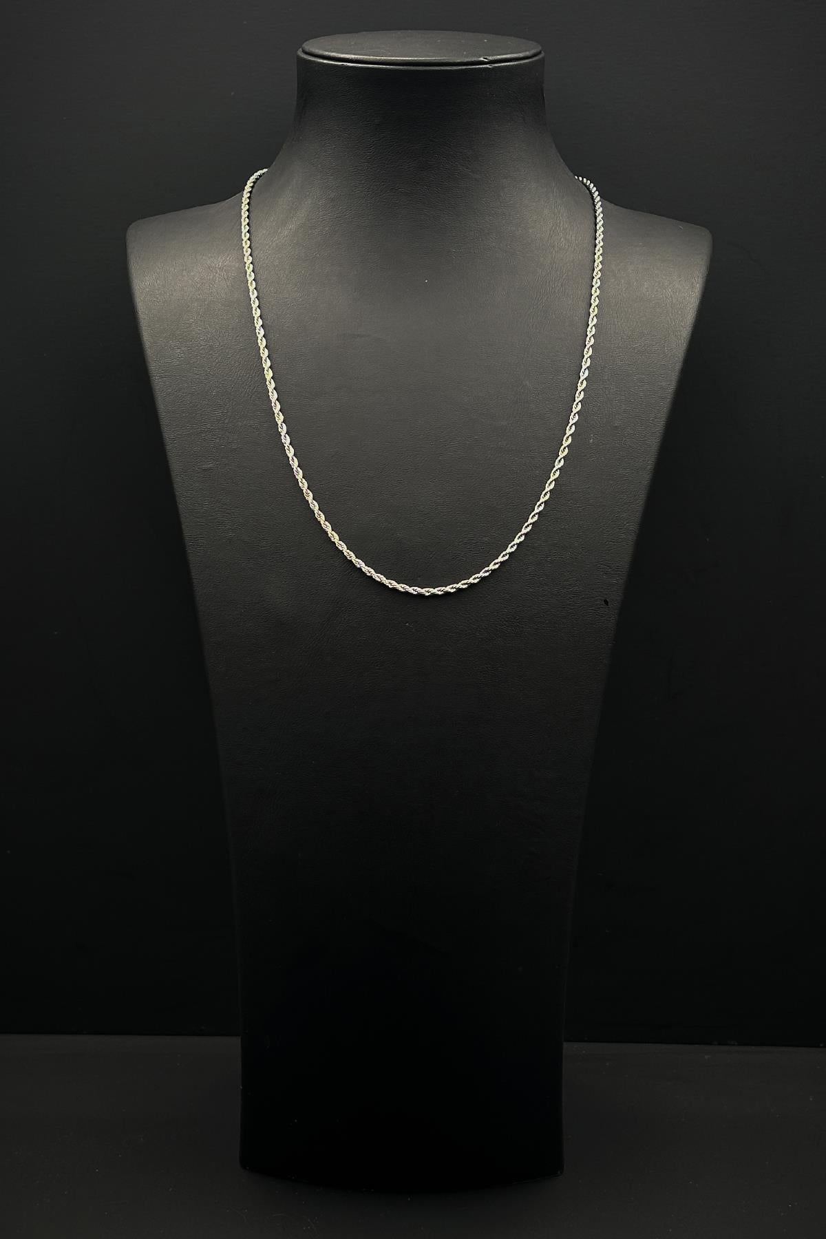 FRNCH 316L Çelik İtalyan Model Gümüş Renk Erkek Kolye FRJ30867-967-A