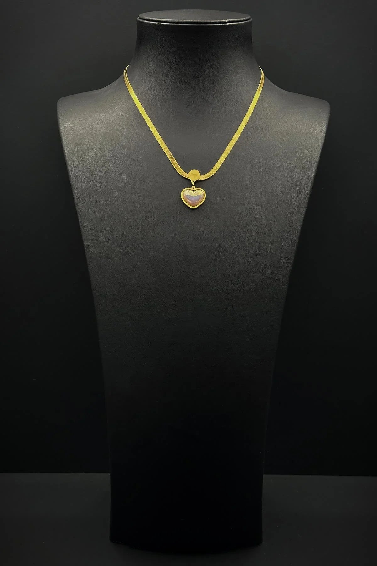 FRNCH 316L Çelik Özel Tasarım Altın Renk Kadın Kolye FRJ30881-981-G