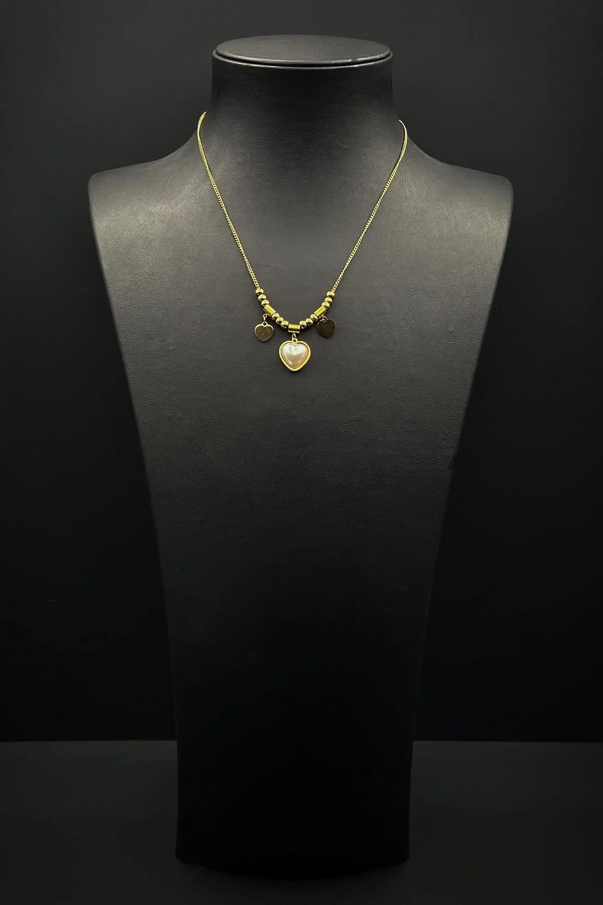 FRNCH 316L Çelik Özel Tasarım Altın Renk Kadın Kolye FRJ30882-982-G