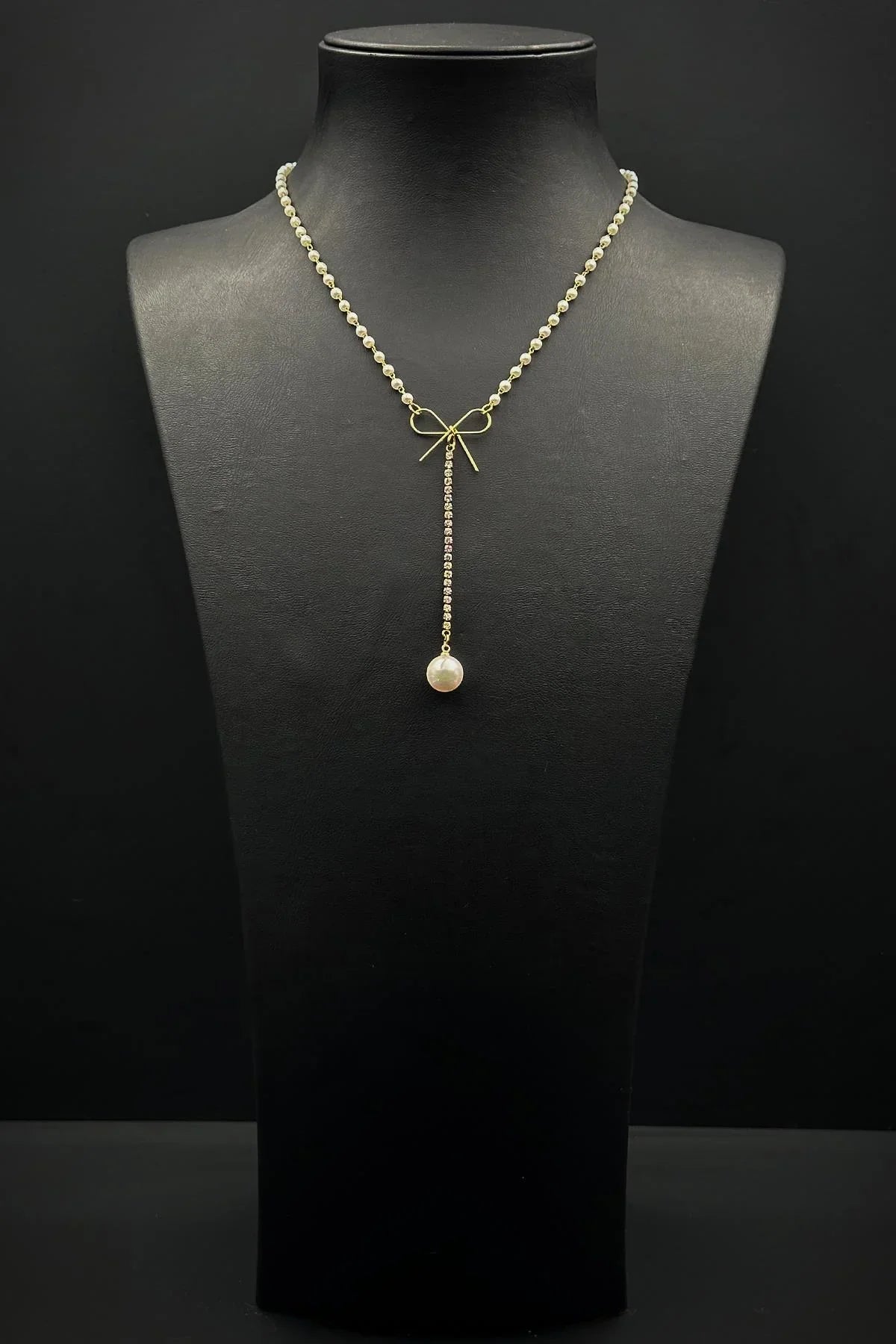 FRNCH 316L Çelik Özel Tasarım Altın Renk Kadın Kolye FRJ30887-987-G