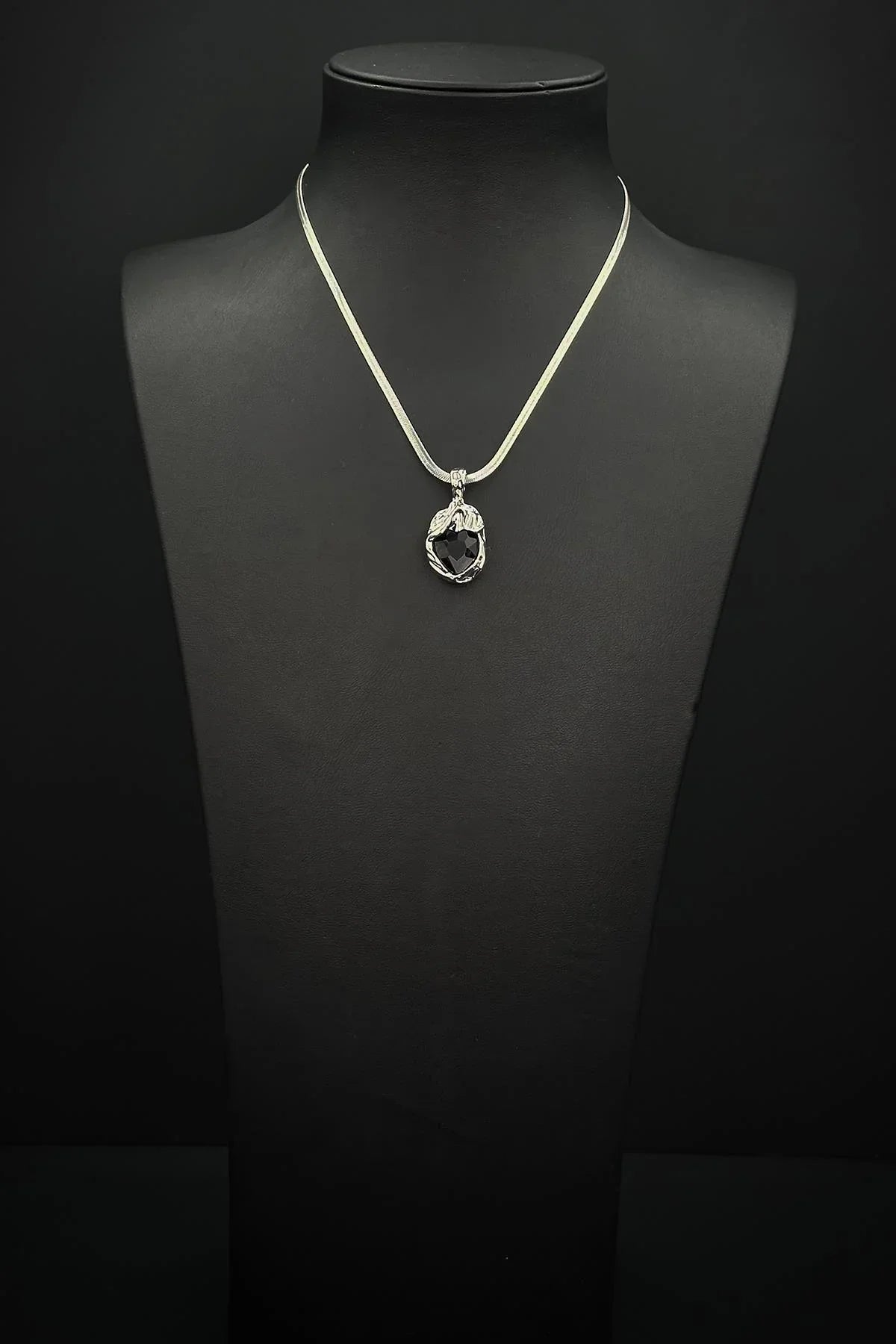 FRNCH 316L Çelik Özel Tasarım Gümüş Renk Kadın Kolye FRJ30886-986-A