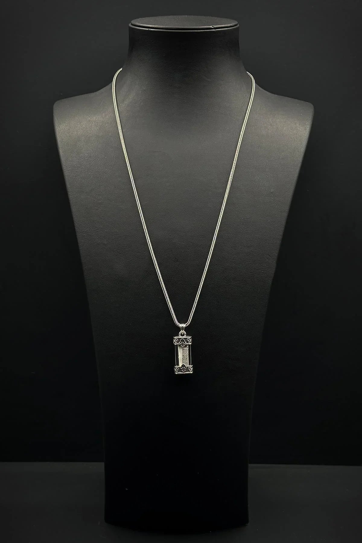 FRNCH 925 Ayar Gümüş Cevşen Gümüş Renk Erkek Kolye FRJ30905-1005-A