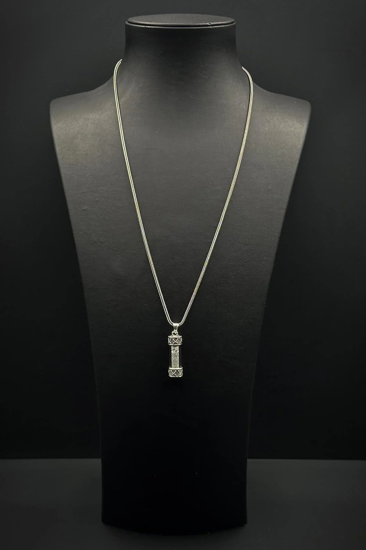 FRNCH 925 Ayar Gümüş Cevşen Gümüş Renk Erkek Kolye FRJ30906-1006-A