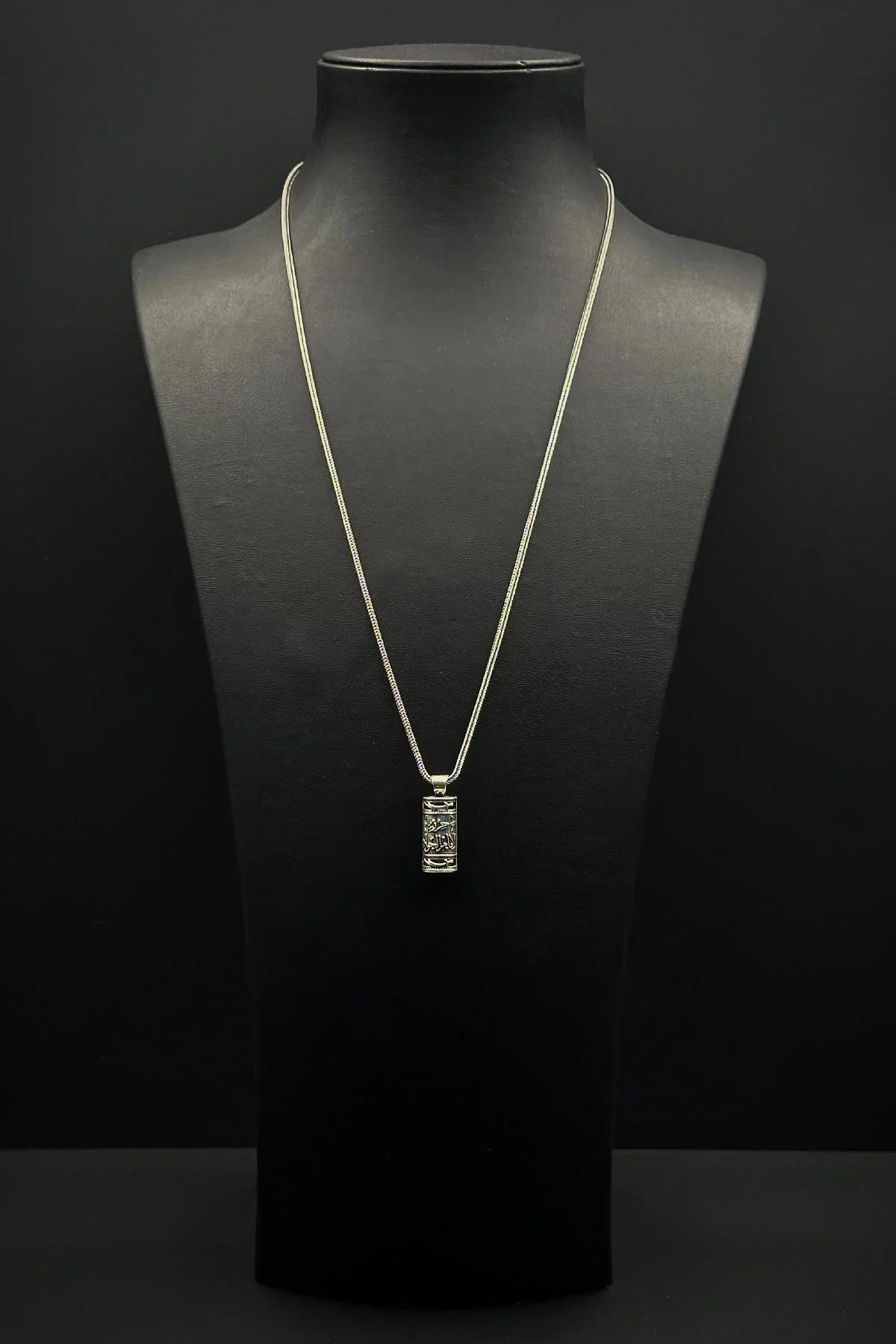 FRNCH 925 Ayar Gümüş Cevşen Gümüş Renk Erkek Kolye FRJ30908-1008-A