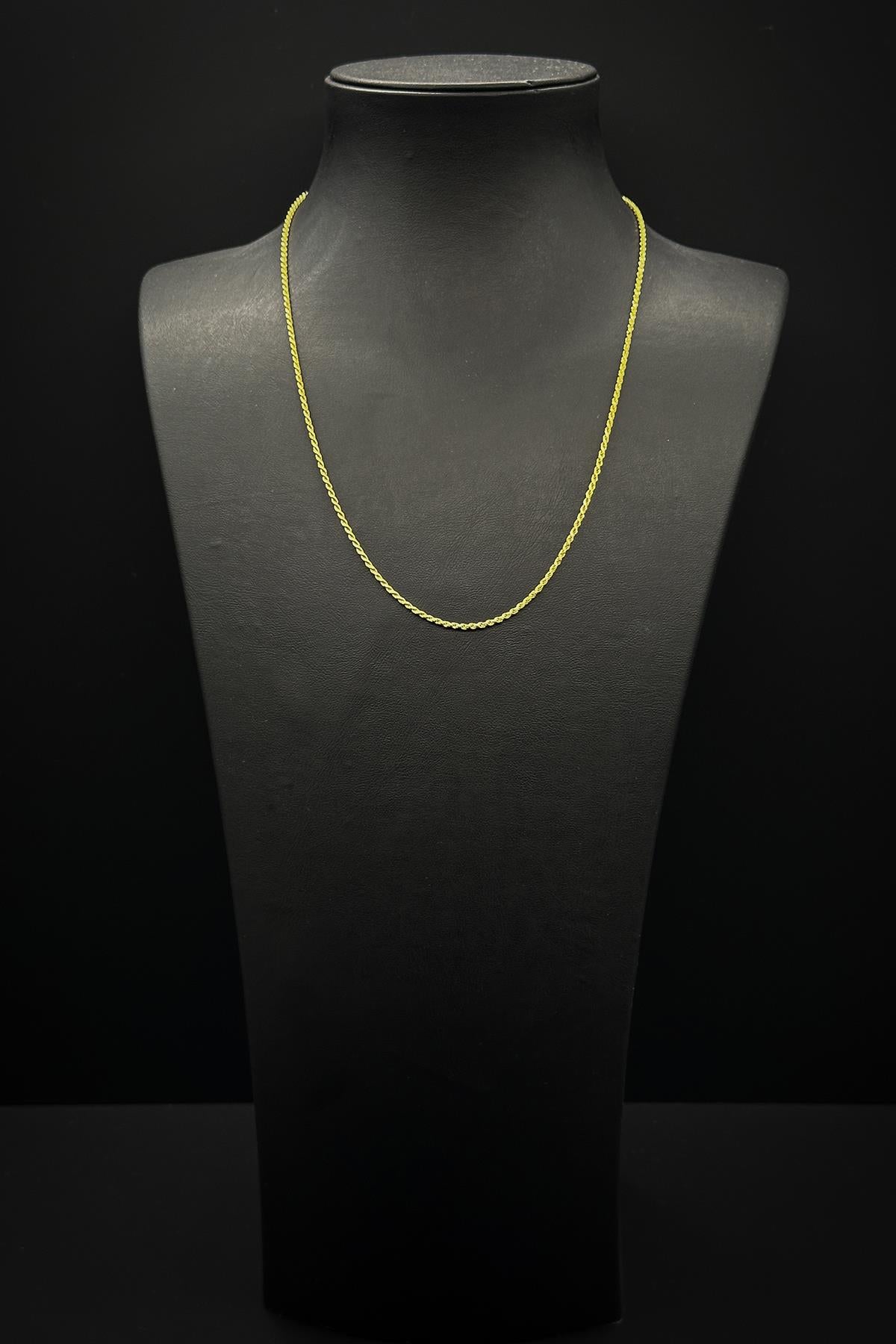 FRNCH 925 Ayar Gümüş İtalyan Model Altın Renk Erkek Kolye FRJ30764-864-G