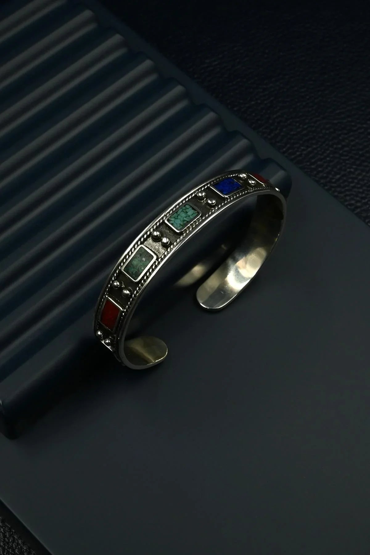 FRNCH 925 Ayar Gümüş İtalyan Model Gümüş Renk Erkek Bileklik FRJ12102-3102-CK