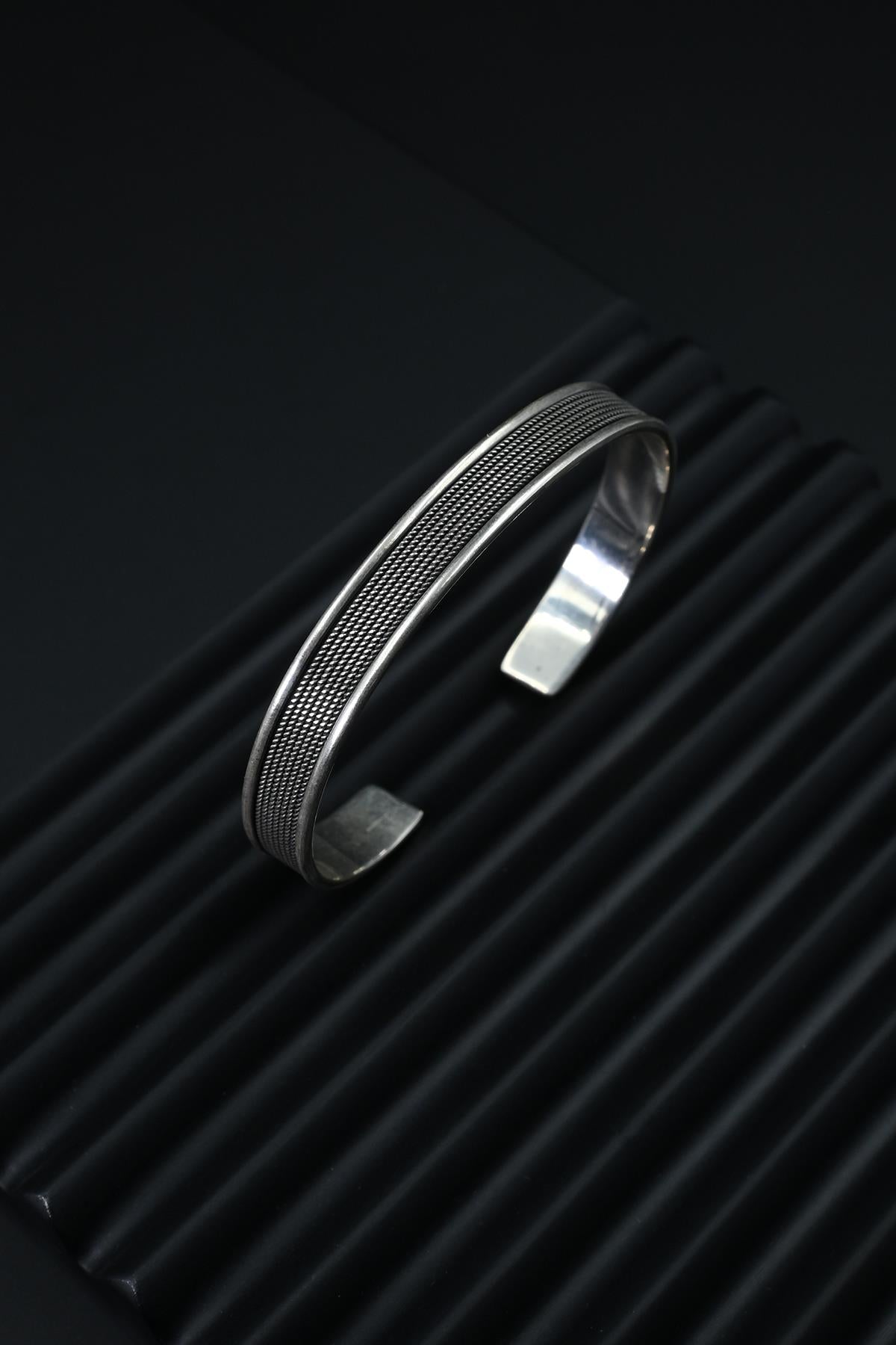 FRNCH 925 Ayar Gümüş İtalyan Model Gümüş Renk Erkek Bileklik FRJ12170-3170-A