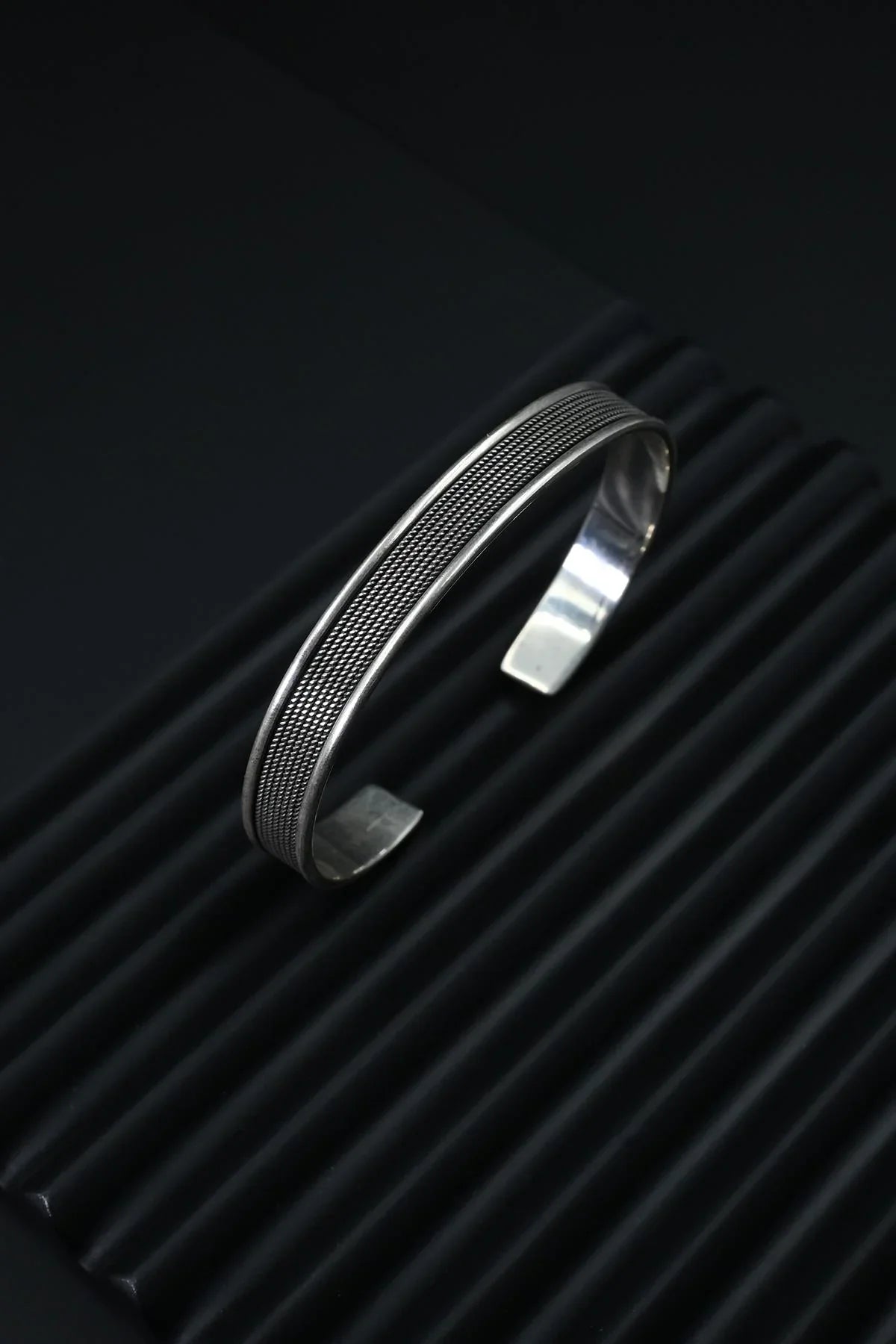 FRNCH 925 Ayar Gümüş İtalyan Model Gümüş Renk Erkek Bileklik FRJ12170-3170-A