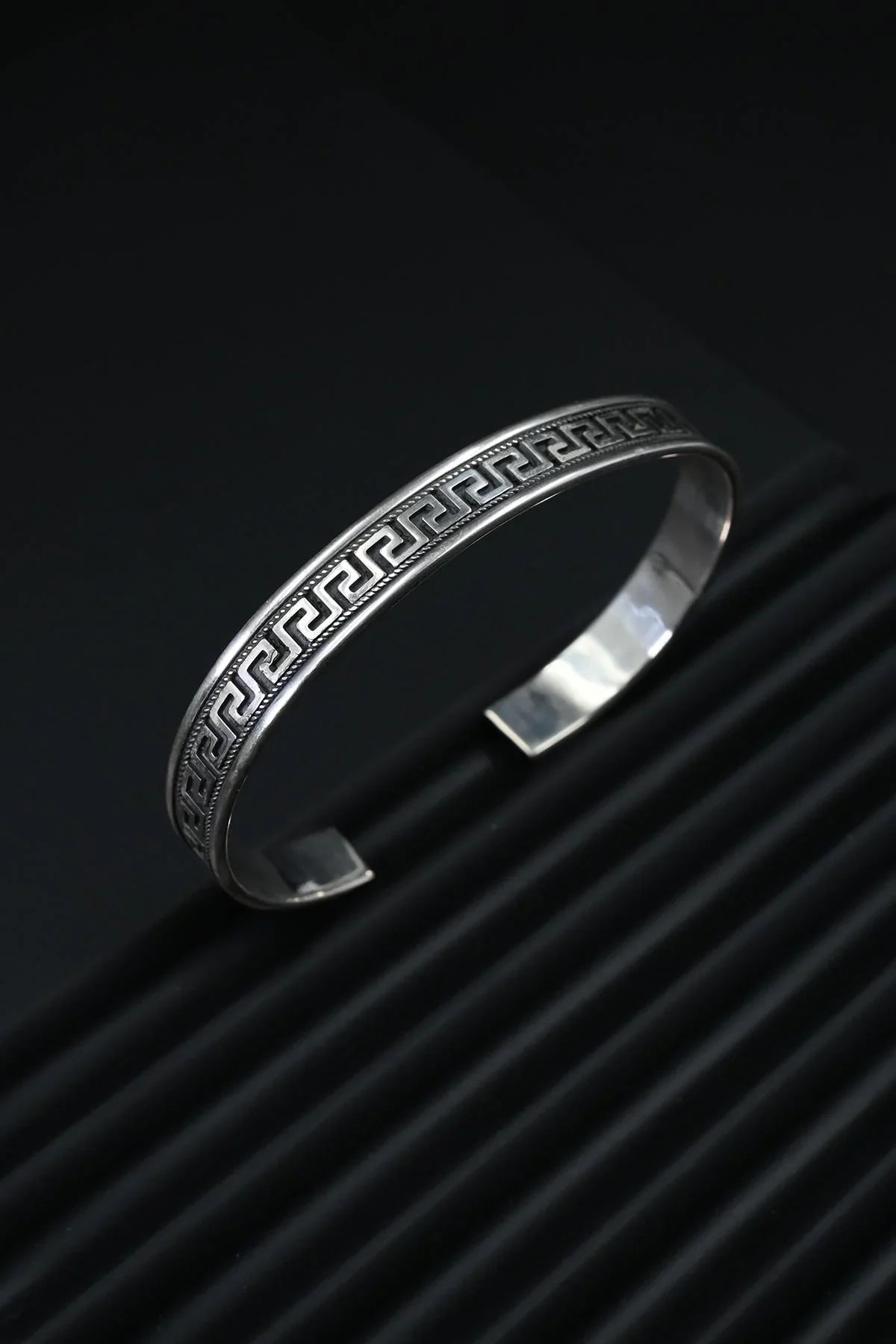 FRNCH 925 Ayar Gümüş İtalyan Model Gümüş Renk Erkek Bileklik FRJ12170-3170-A5