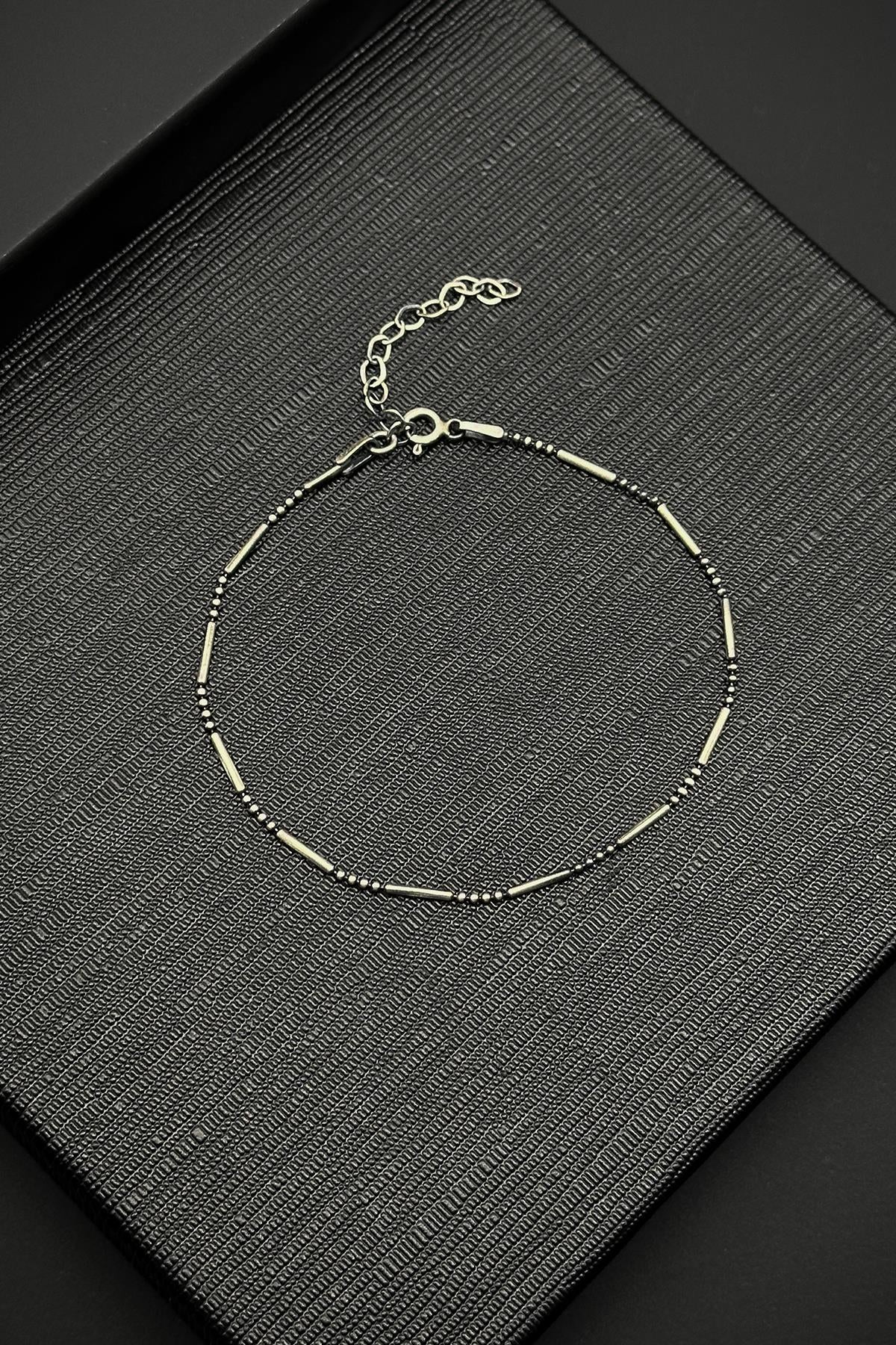 FRNCH 925 Ayar Gümüş İtalyan Model Gümüş Renk Erkek Bileklik FRJ12193-3193-A