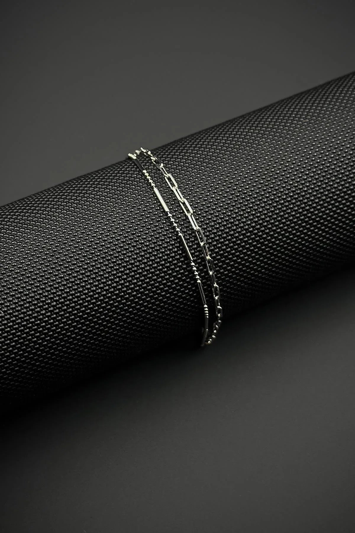 FRNCH 925 Ayar Gümüş İtalyan Model Gümüş Renk Erkek Bileklik FRJ12572-3572-A