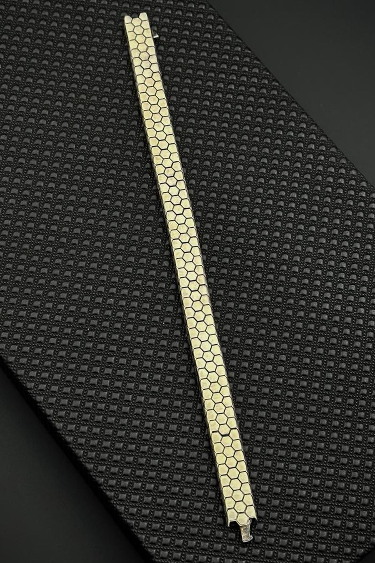 FRNCH 925 Ayar Gümüş İtalyan Model Gümüş Renk Erkek Bileklik FRJ12705-3705-A