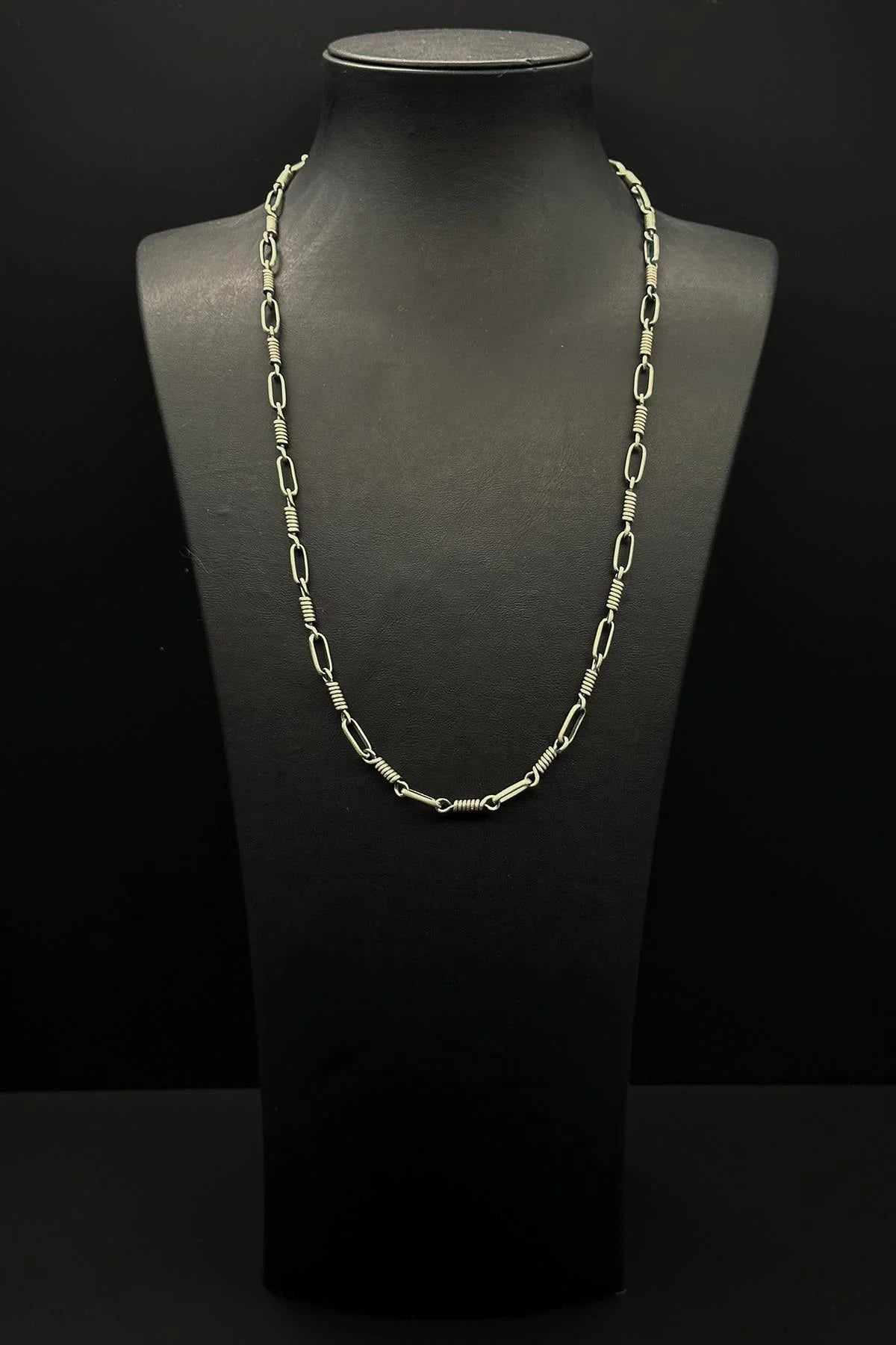 FRNCH 925 Ayar Gümüş İtalyan Model Gümüş Renk Erkek Kolye FRJ30754-854-A