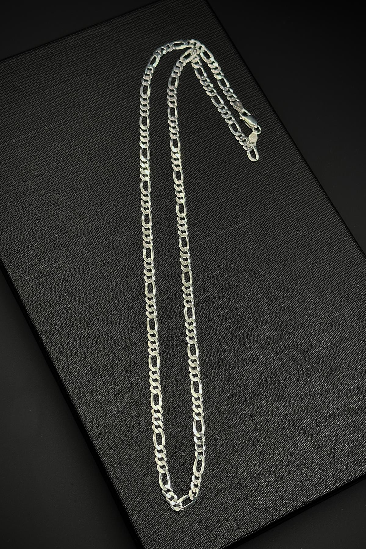 FRNCH 925 Ayar Gümüş İtalyan Model Gümüş Renk Erkek Kolye FRJ30794-894-A