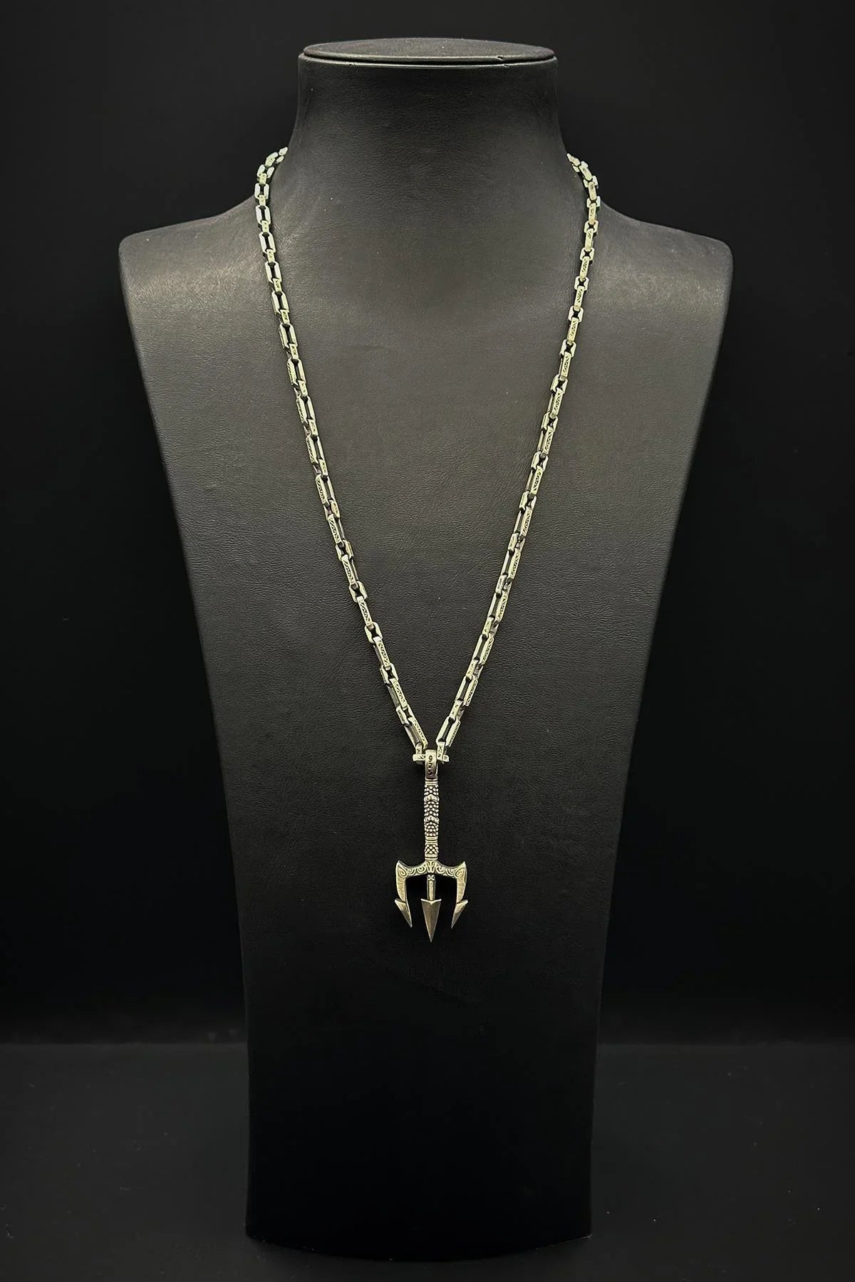 FRNCH 925 Ayar Gümüş İtalyan Model Gümüş Renk Erkek Kolye FRJ30804-904-A