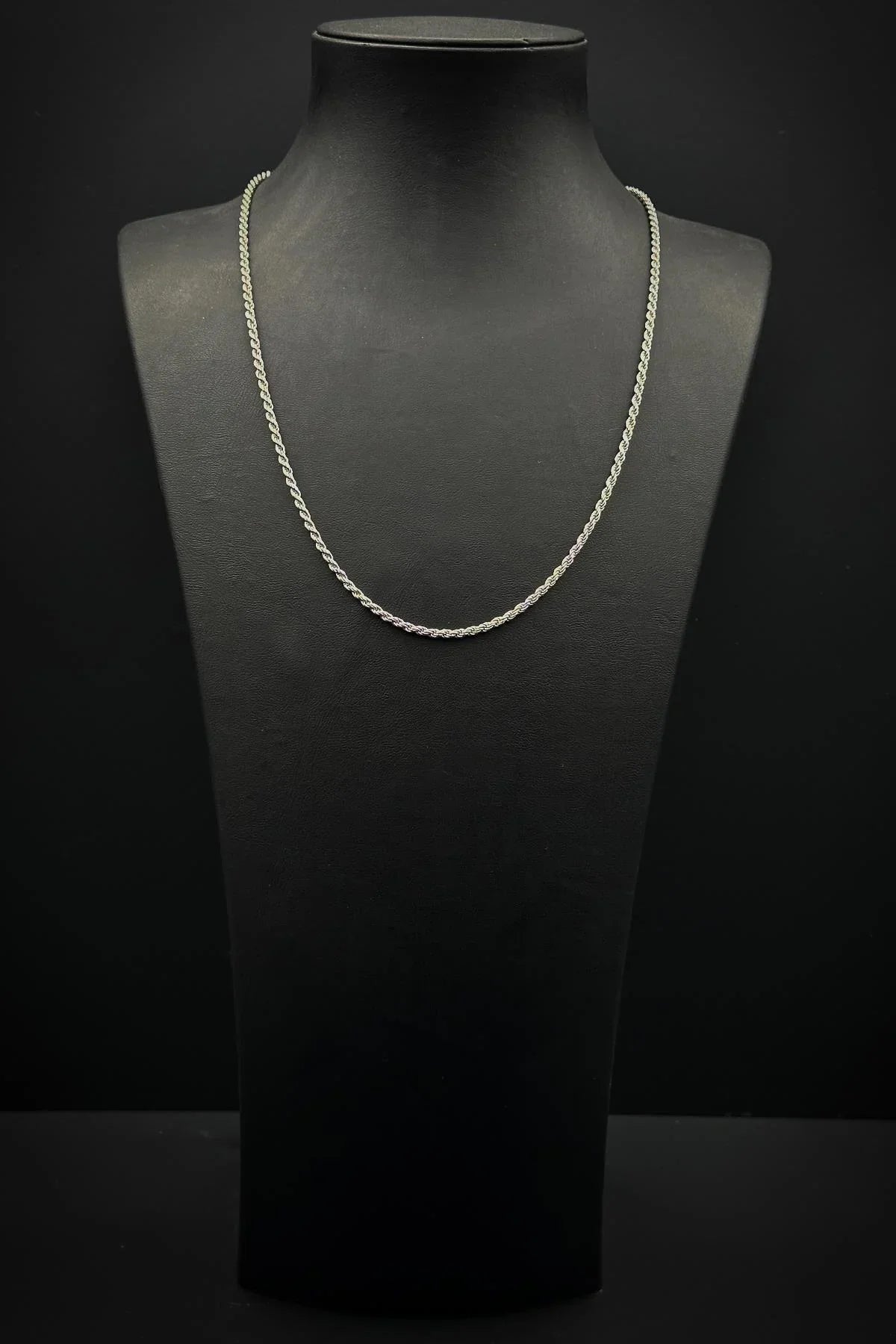 FRNCH 925 Ayar Gümüş İtalyan Model Gümüş Renk Erkek Kolye FRJ30808-908-A