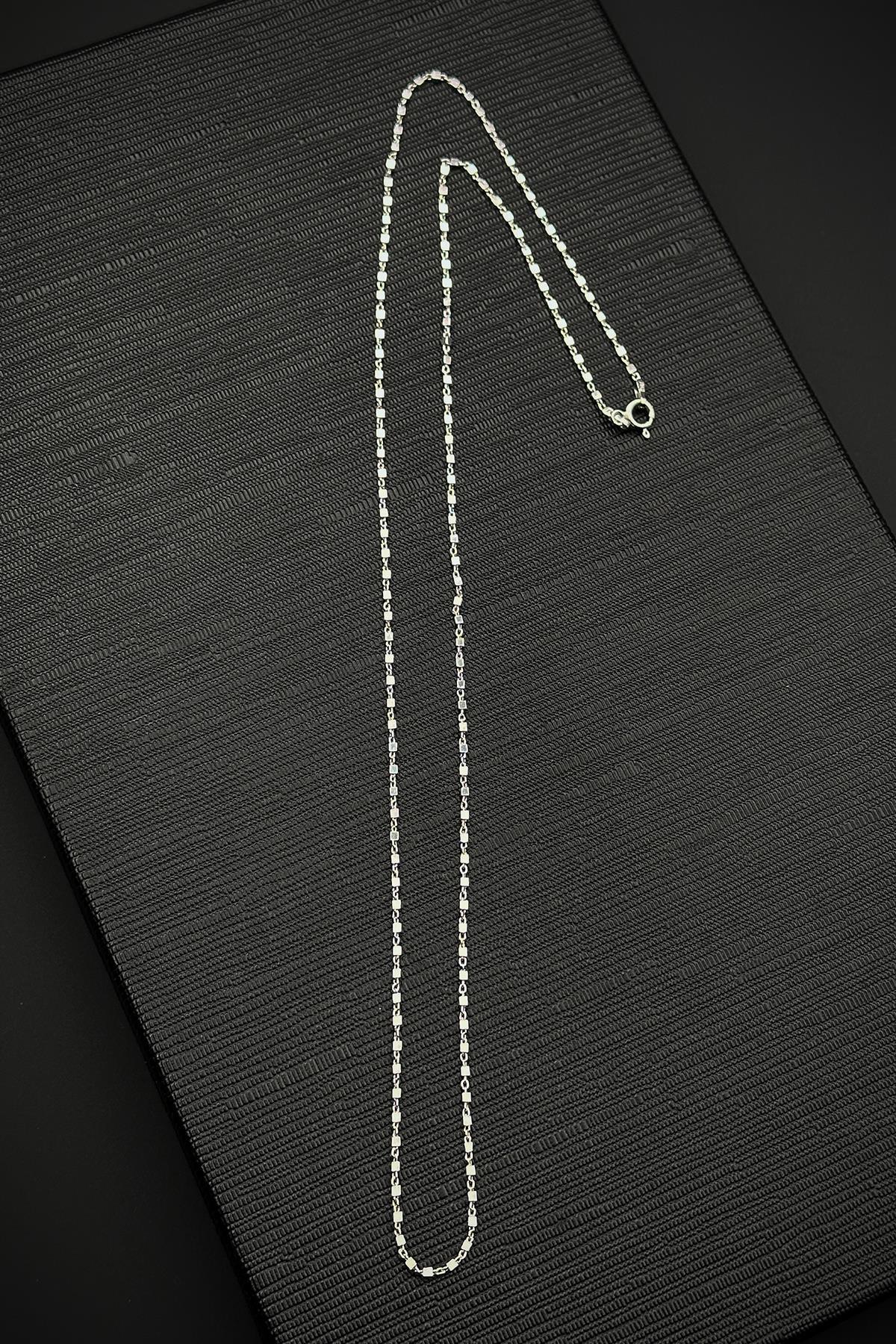 FRNCH 925 Ayar Gümüş İtalyan Model Gümüş Renk Erkek Kolye FRJ30838-938-A