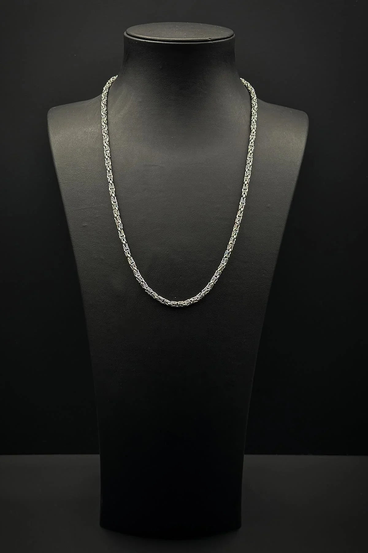 FRNCH 925 Ayar Gümüş İtalyan Model Gümüş Renk Erkek Kolye FRJ30842-942-A