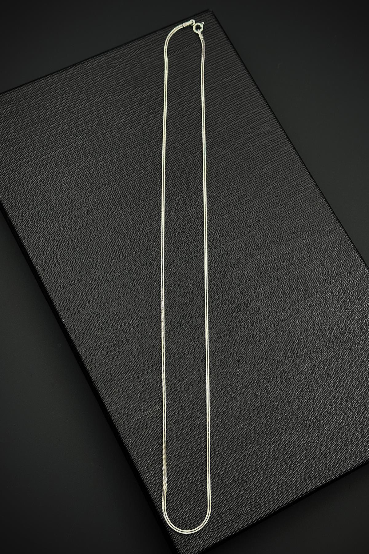 FRNCH 925 Ayar Gümüş İtalyan Model Gümüş Renk Erkek Kolye FRJ30903-1003-A