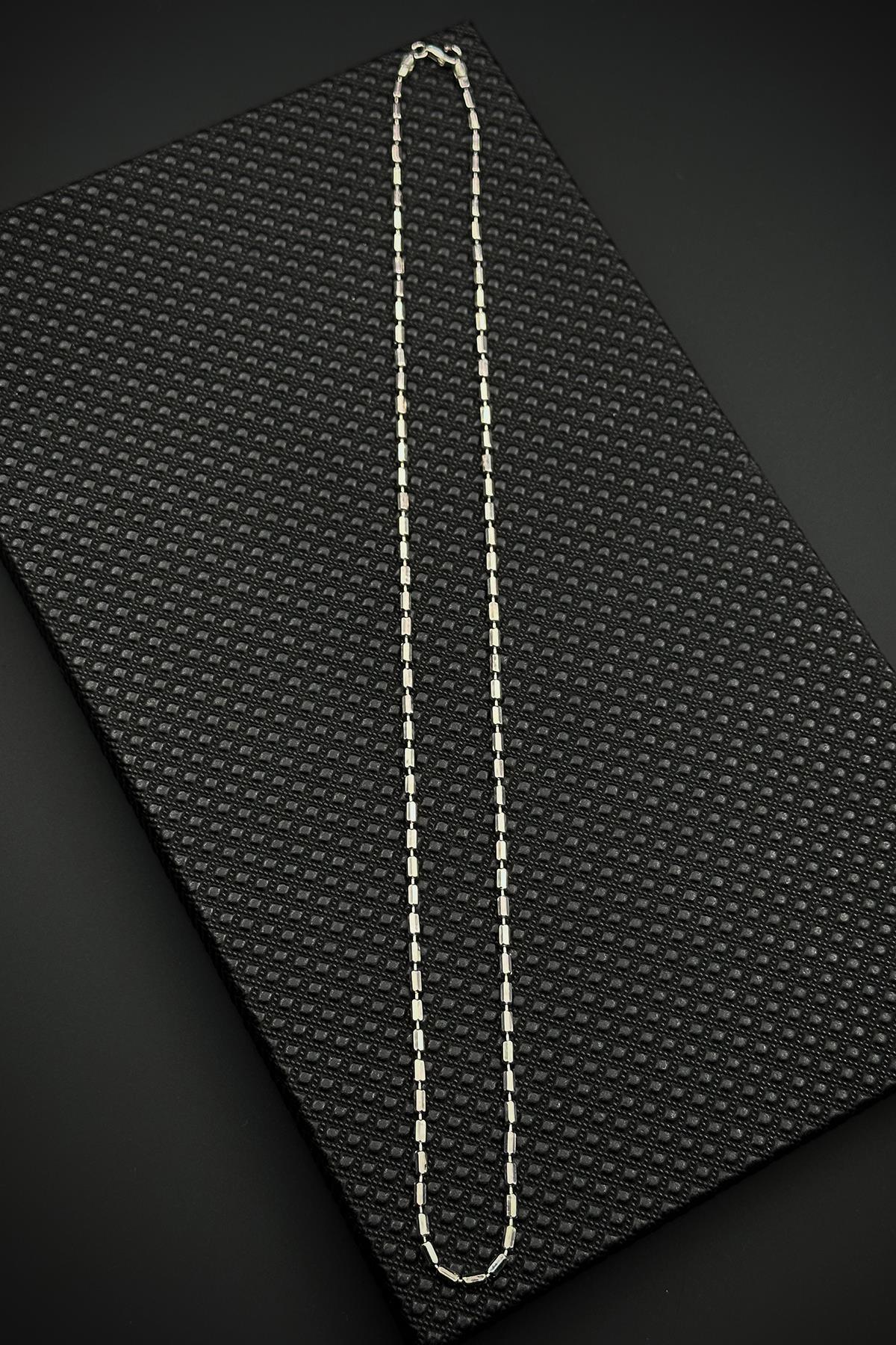 FRNCH 925 Ayar Gümüş İtalyan Model Gümüş Renk Erkek Kolye FRJ30920-1020-A