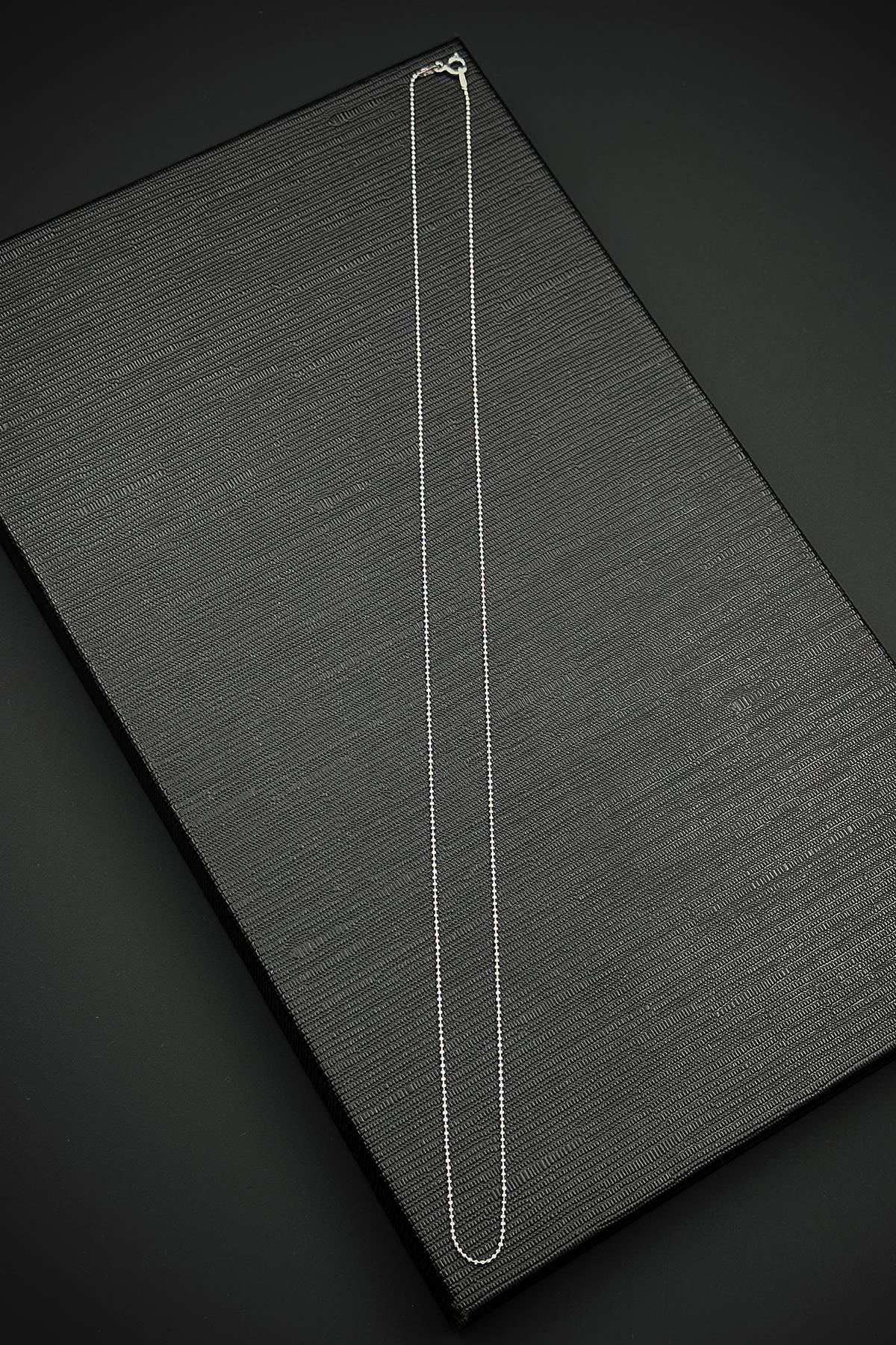 FRNCH 925 Ayar Gümüş İtalyan Model Gümüş Renk Erkek Kolye FRJ30923-1023-A