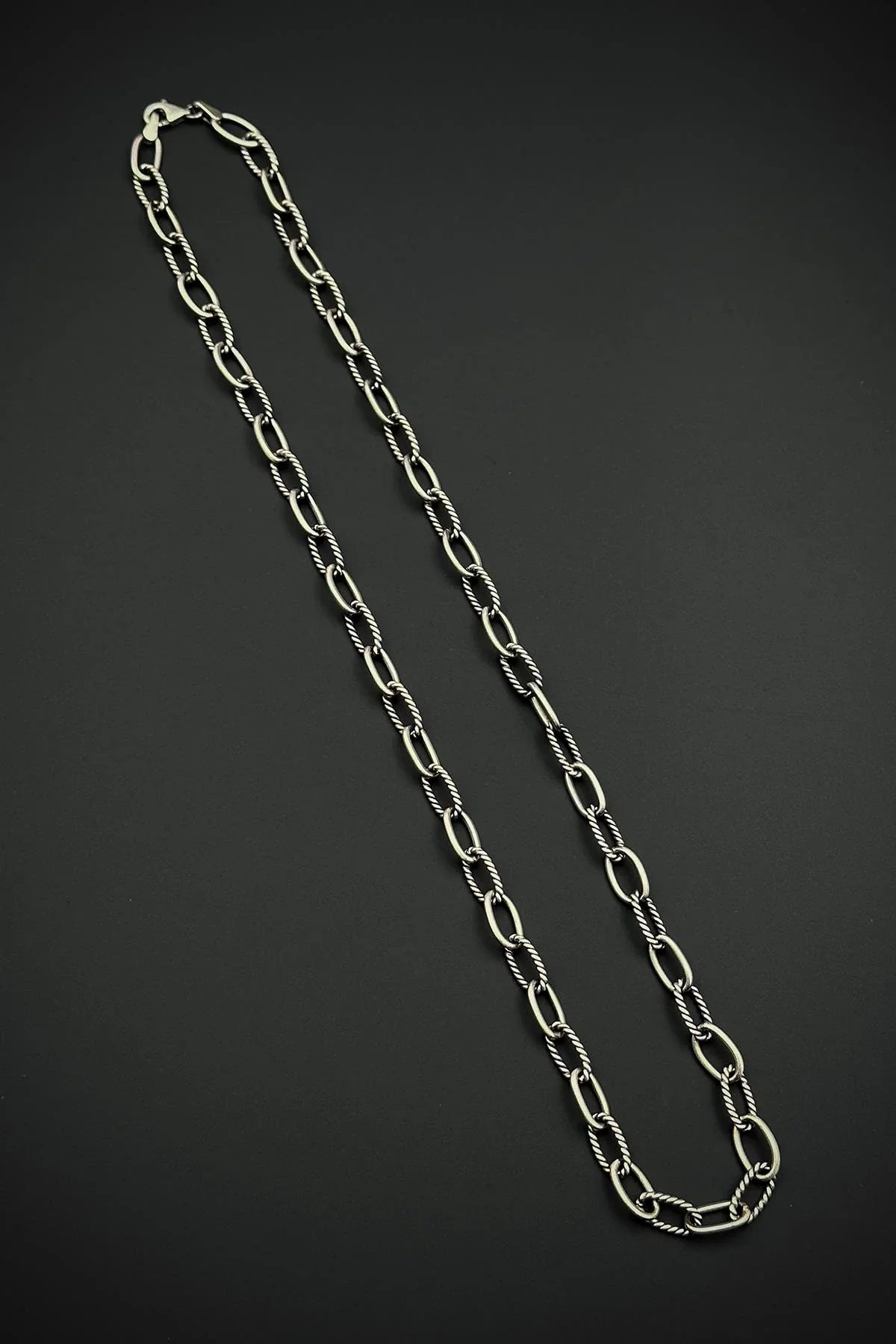 FRNCH 925 Ayar Gümüş İtalyan Model Gümüş Renk Erkek Kolye FRJ30933-1033-A