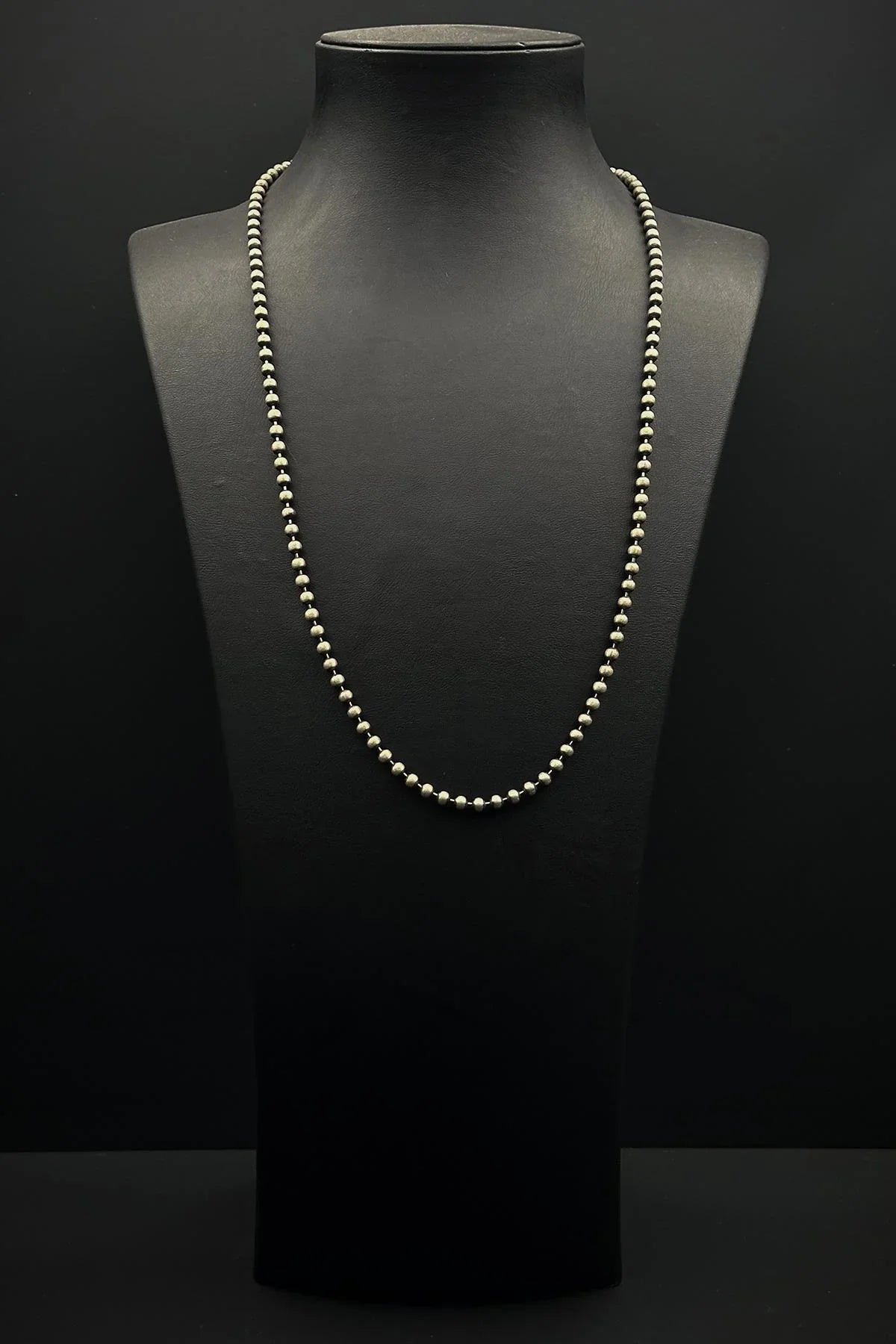 FRNCH 925 Ayar Gümüş italyan Model Gümüş Renk Erkek Kolye FRJ30934-1034-A