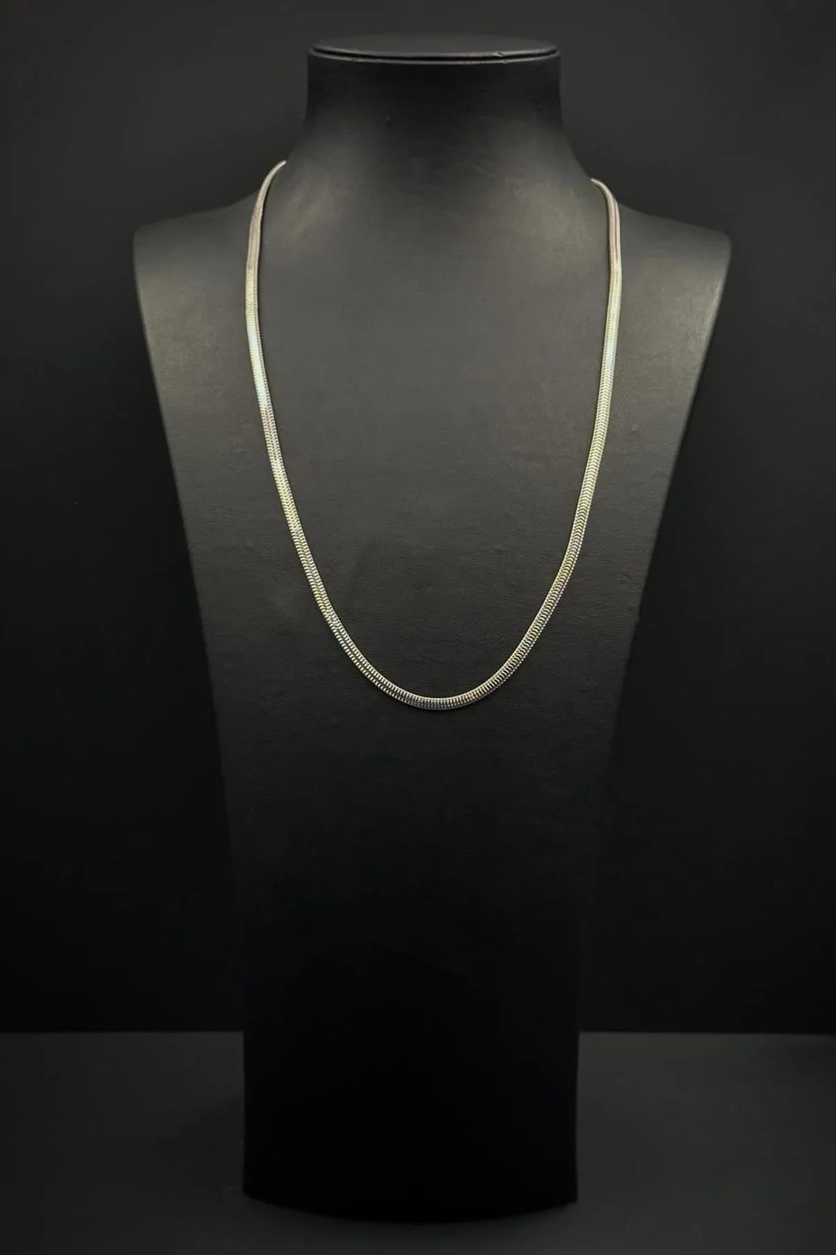 FRNCH 925 Ayar Gümüş İtalyan Model Gümüş Renk Erkek Kolye FRJ30947-1047-A