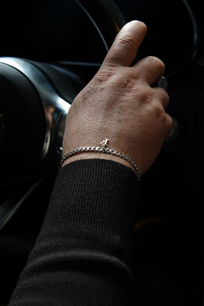 FRNCH 925 Ayar Gümüş İtalyan Model Gümüş Renk Sevgililer Günü Özel Bileklik Set FRJ12427-3427-A