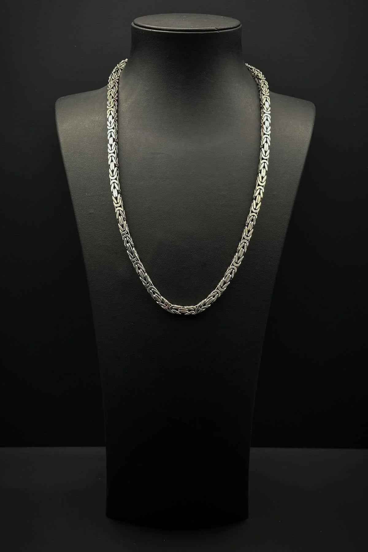 FRNCH 925 Ayar Gümüş İtalyan Model Kral 5.5 MM Gümüş Renk Kolye FRJ30843-943-A2