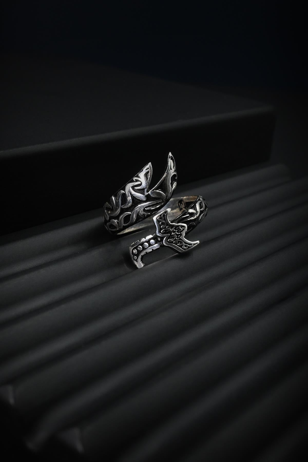 FRNCH 925 Ayar Gümüş Zirkon Taşlı Gümüş Renk Erkek Yüzük FRJ60046-146-A9