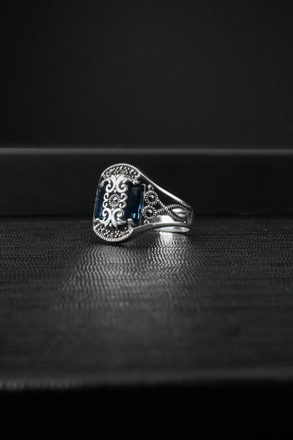 FRNCH 925 Ayar Gümüş Zirkon Taşlı Gümüş Renk Erkek Yüzük FRJ60047-147-A3