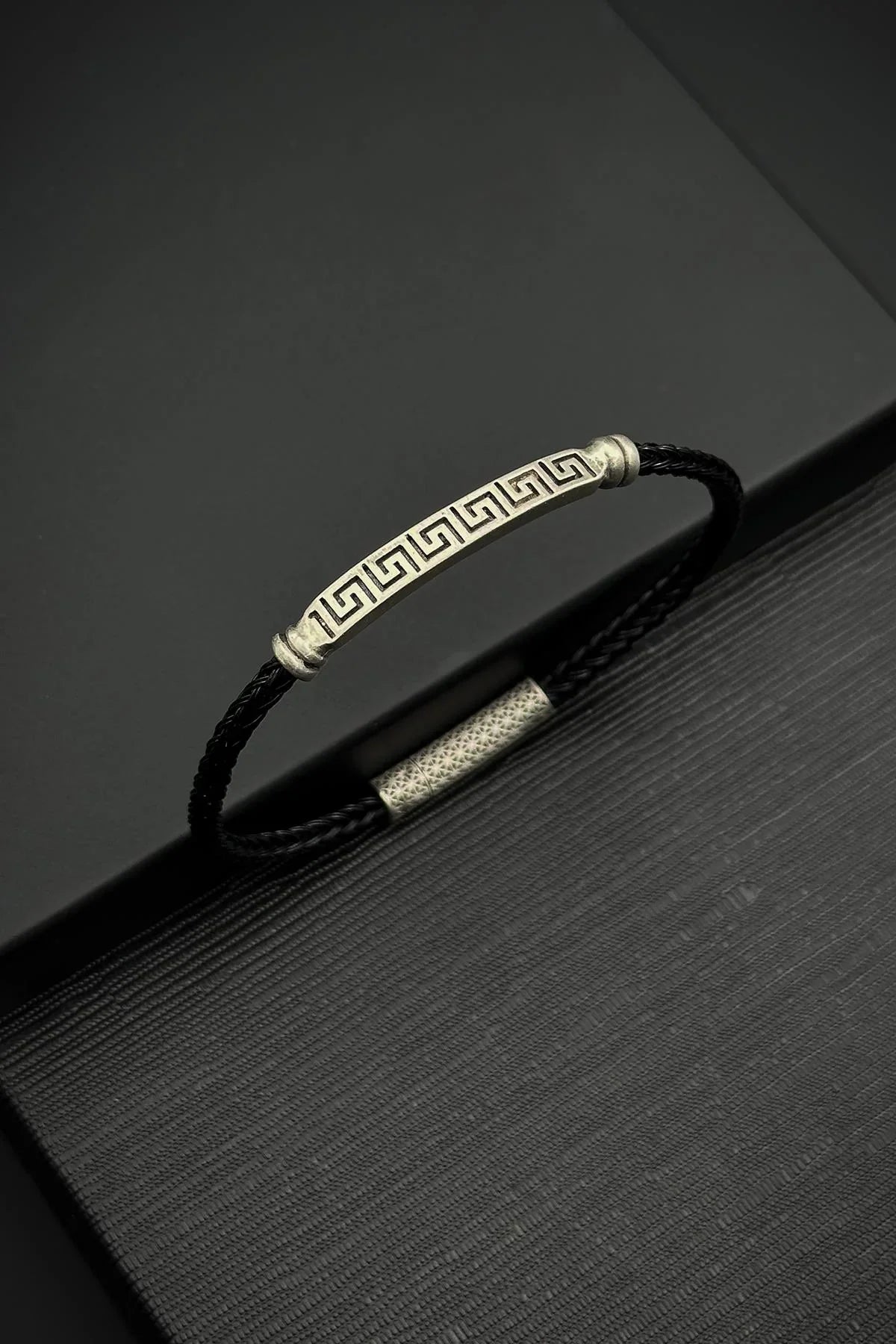 FRNCH 925 Ayar Gümüş Zirkon Taşlı italyan Model Gümüş Renk Erkek Bileklik FRJ12558-3558-A