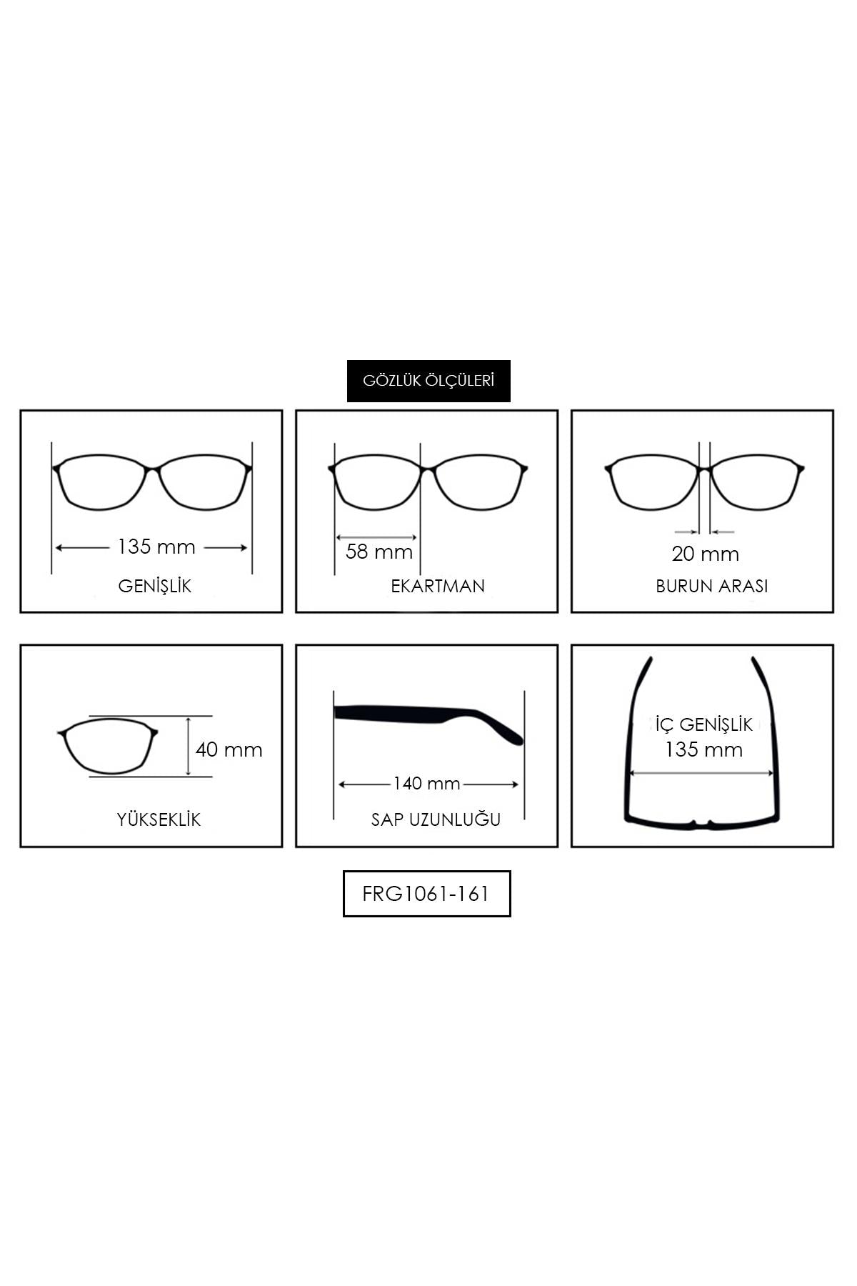 FRNCH Altın Çerçeve Kahverengi Cam Dikdörtgen Model Erkek Güneş Gözlüğü FRG1061-161-K